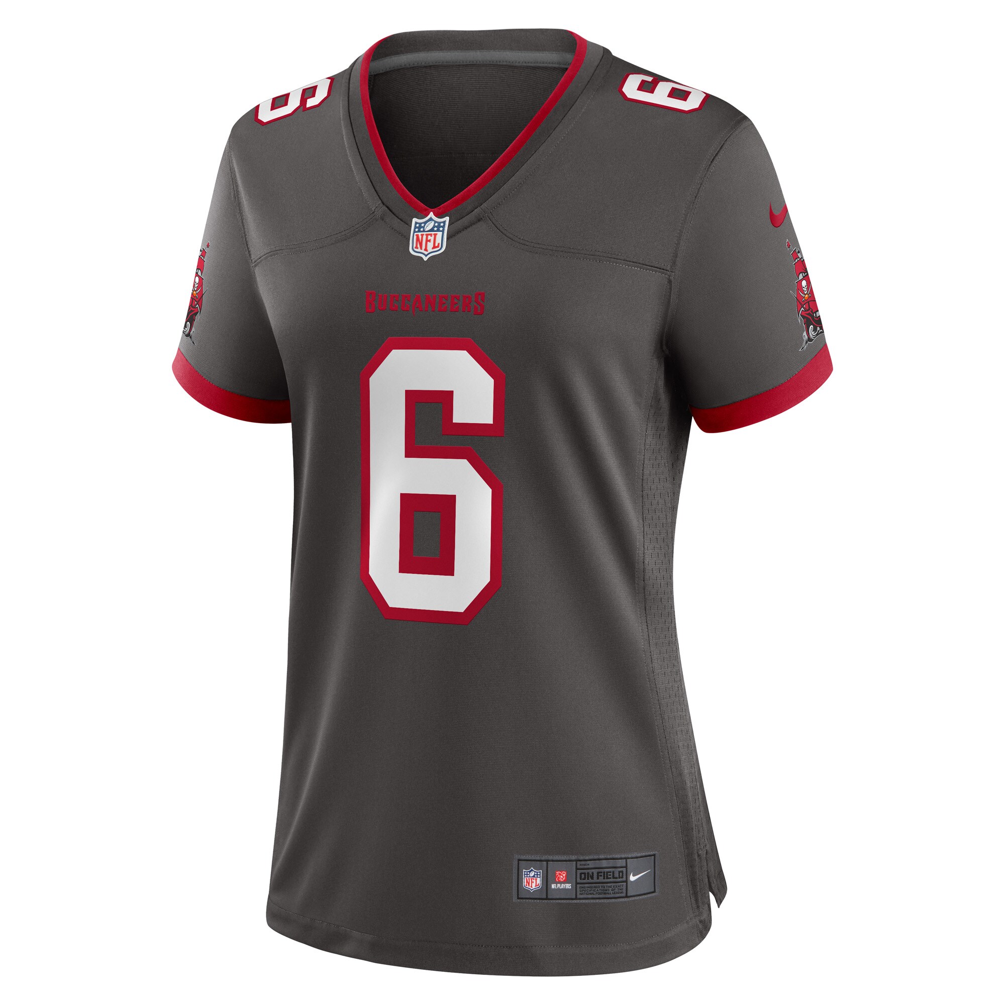 Julio Jones Tampa Bay Buccaneers  Women's Player Game Jersey - Pewter