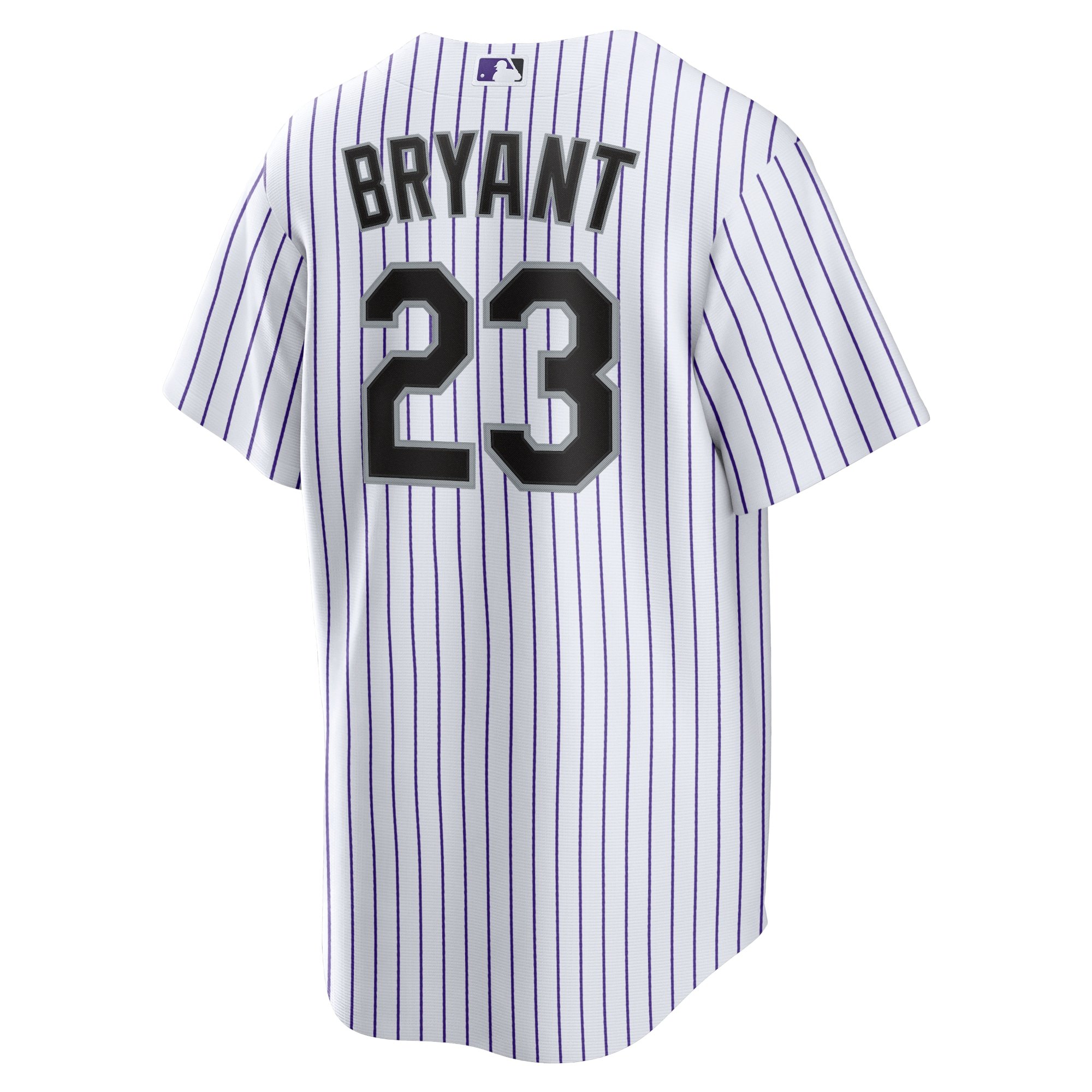 Men's Colorado Rockies Kris Bryant  White/Purple Replica Player Jersey