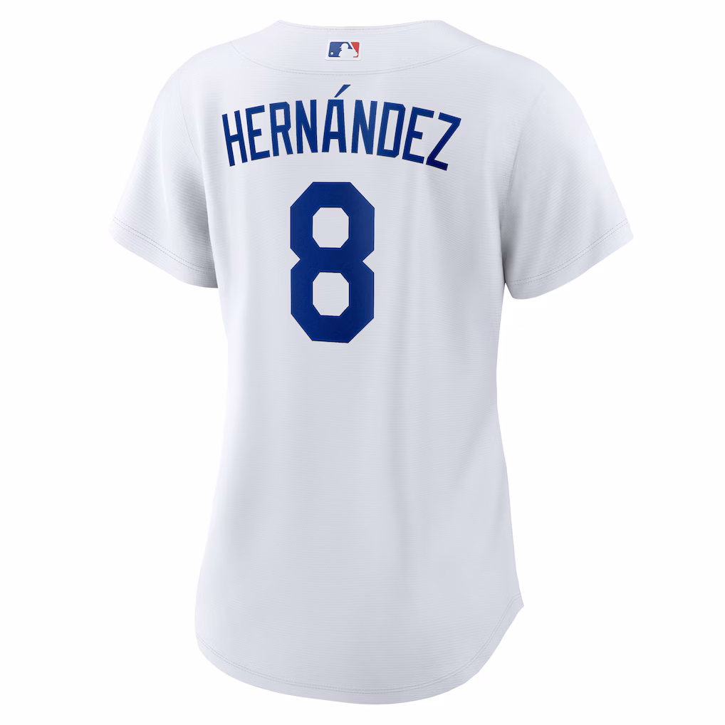Enrique Hernández #8 Los Angeles Dodgers Women's Home Replica Jersey - White