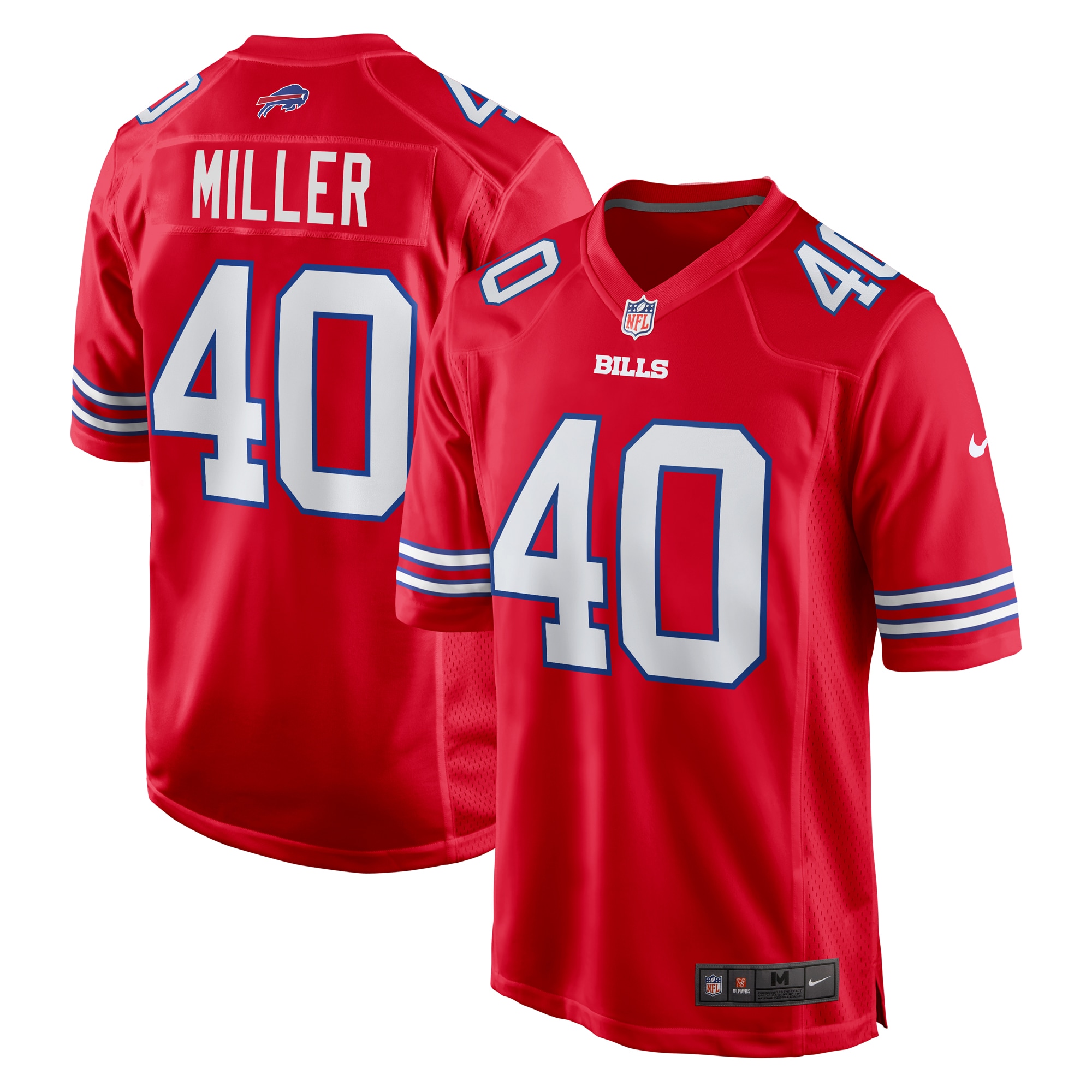 Von Miller Buffalo Bills Alternate Game Jersey - Red