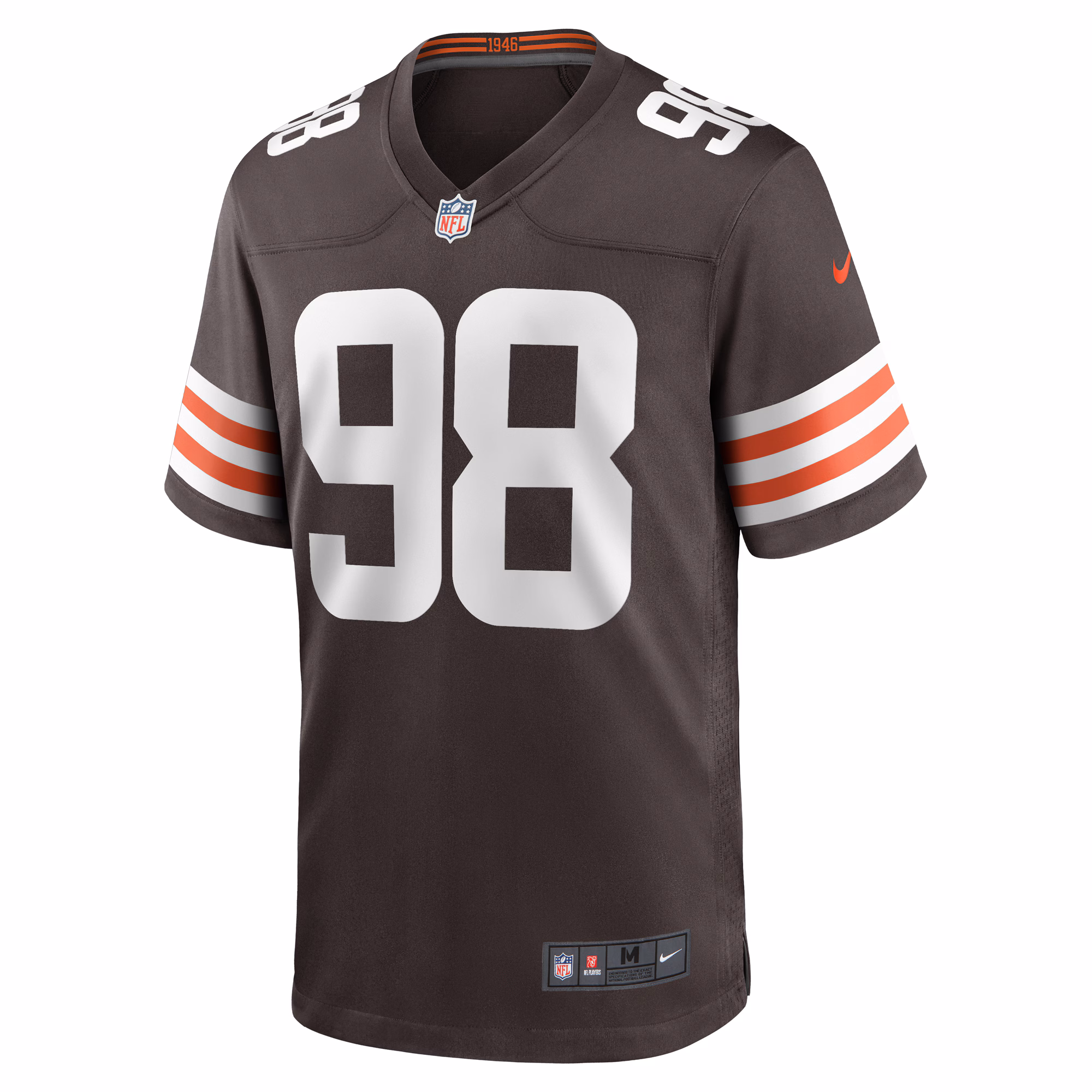 Trysten Hill Cleveland Browns Game Jersey - Brown