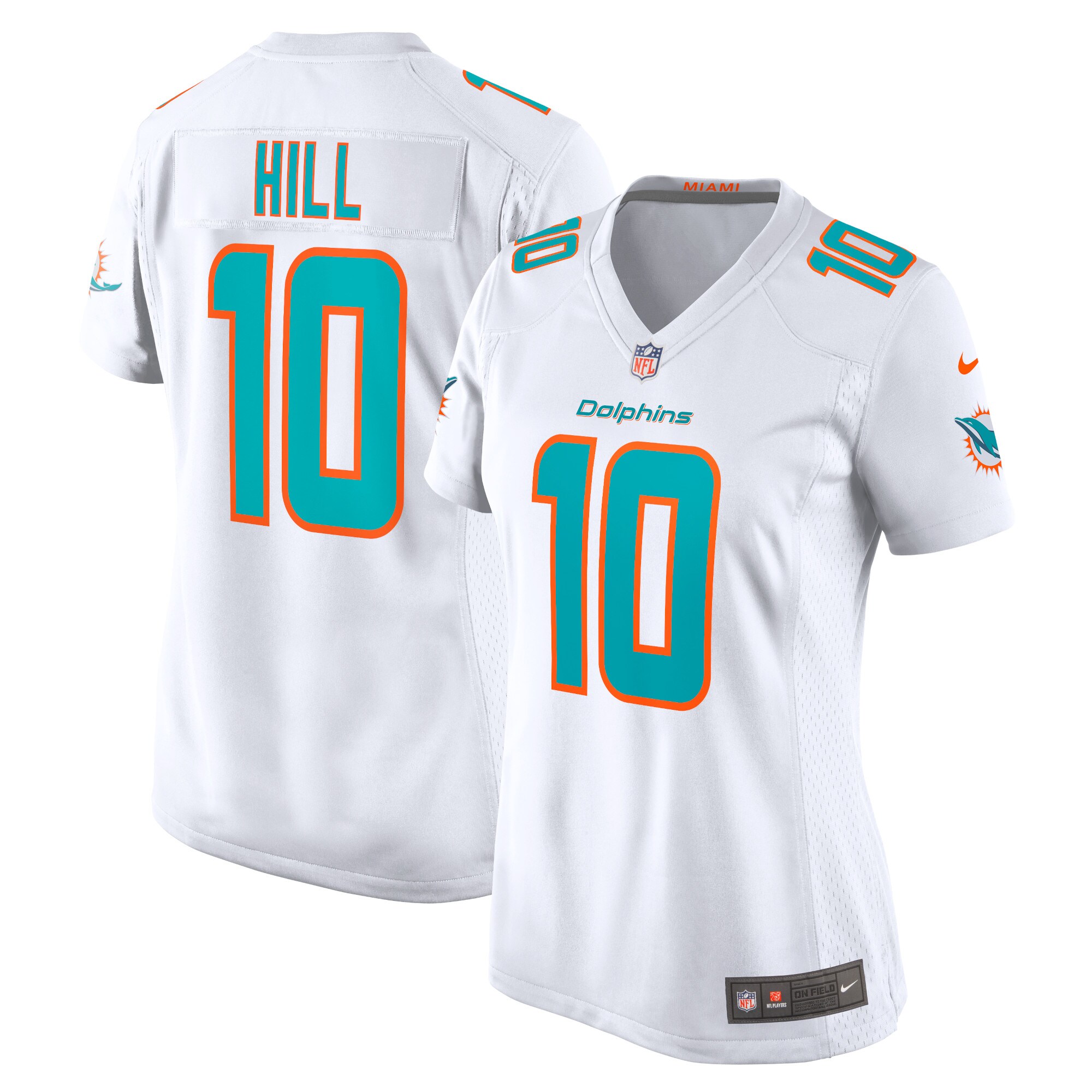 Tyreek Hill Miami Dolphins  Women's Game Jersey - White