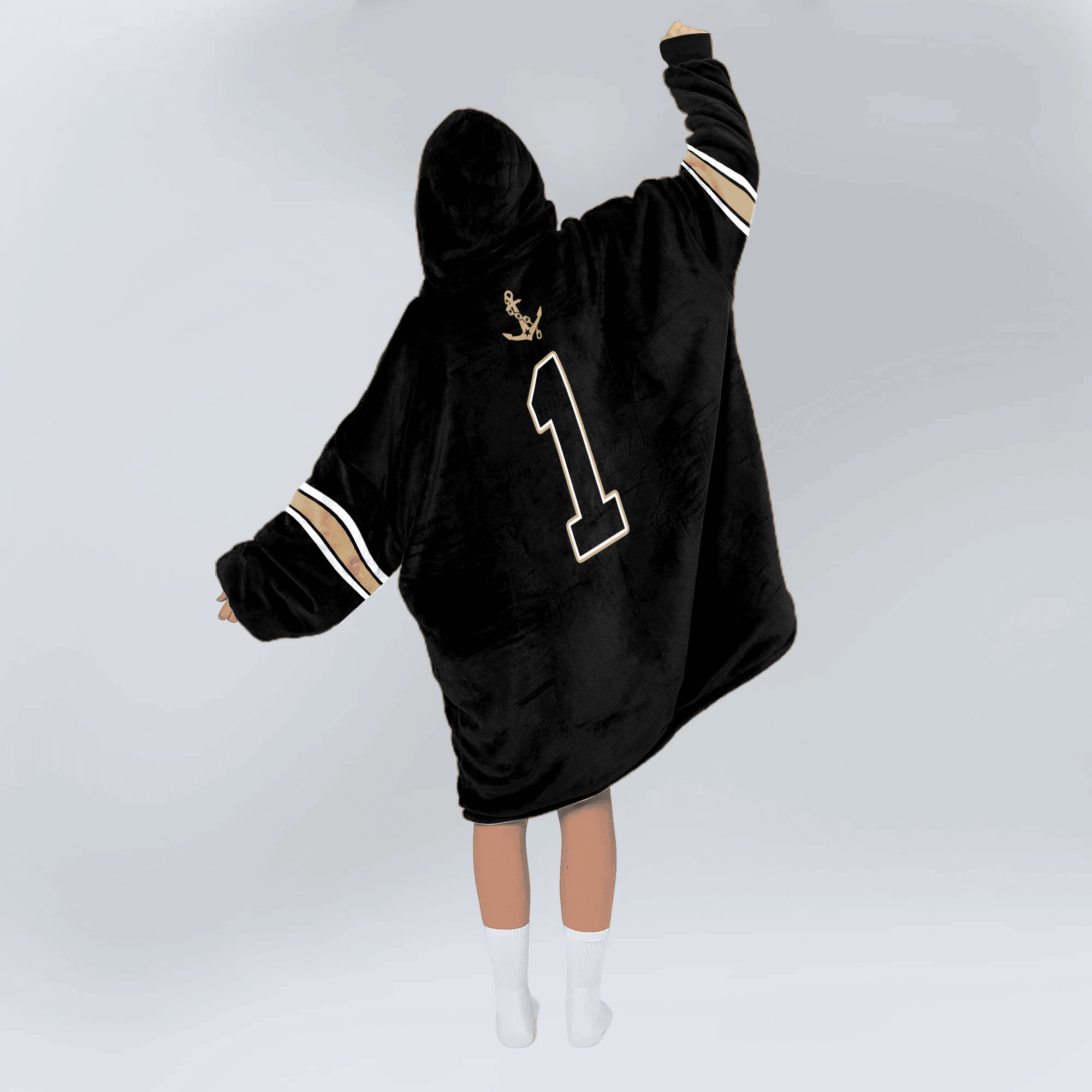 Adult 1 Vanderbilt Football Unisex Blanket Hoodie