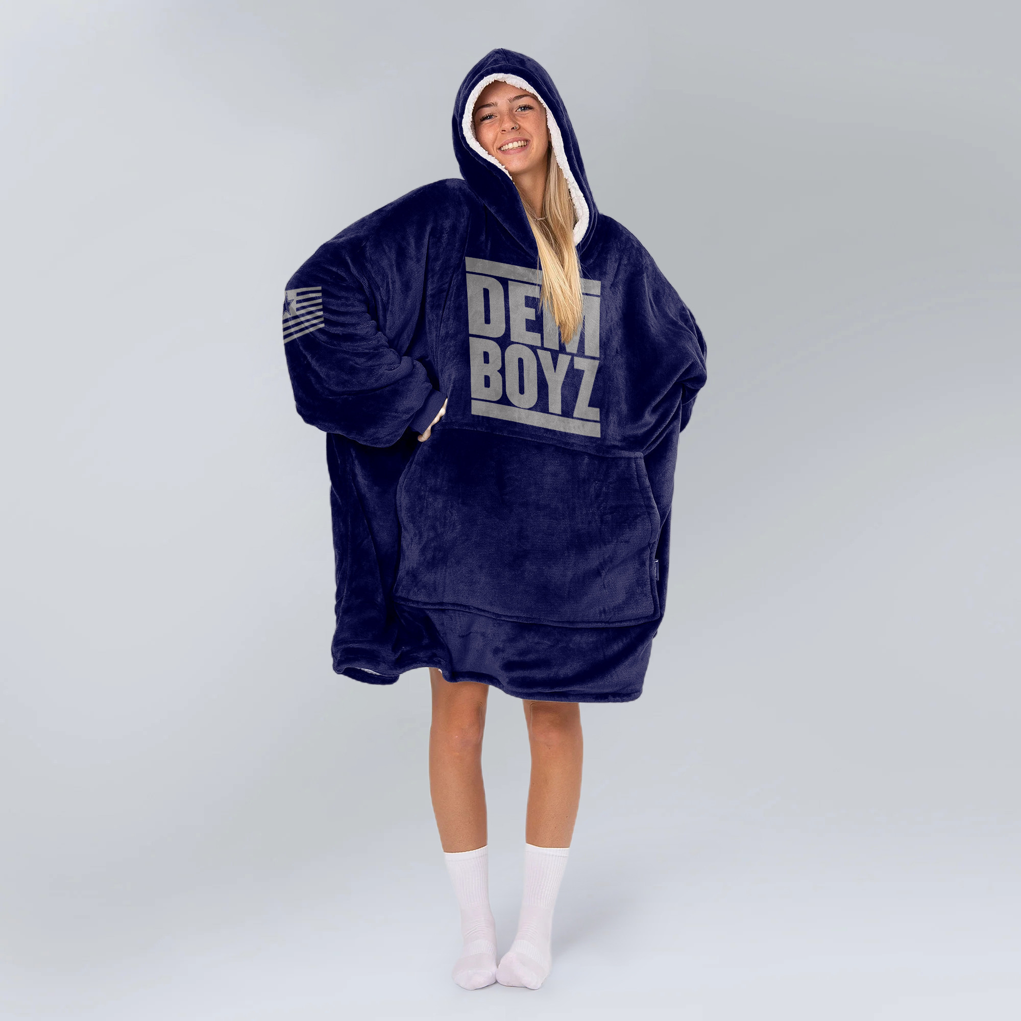 Adult Dallas Football Unisex Blanket Hoodie