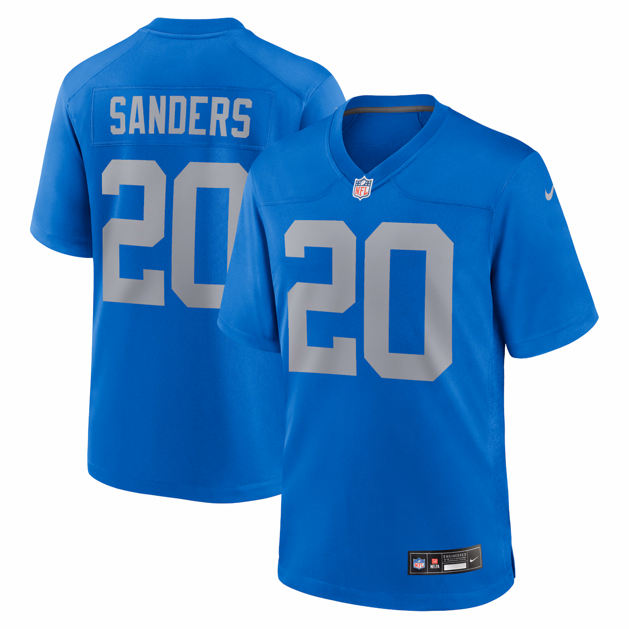Barry Sanders Detroit Lions Alternate Game Jersey -  Blue