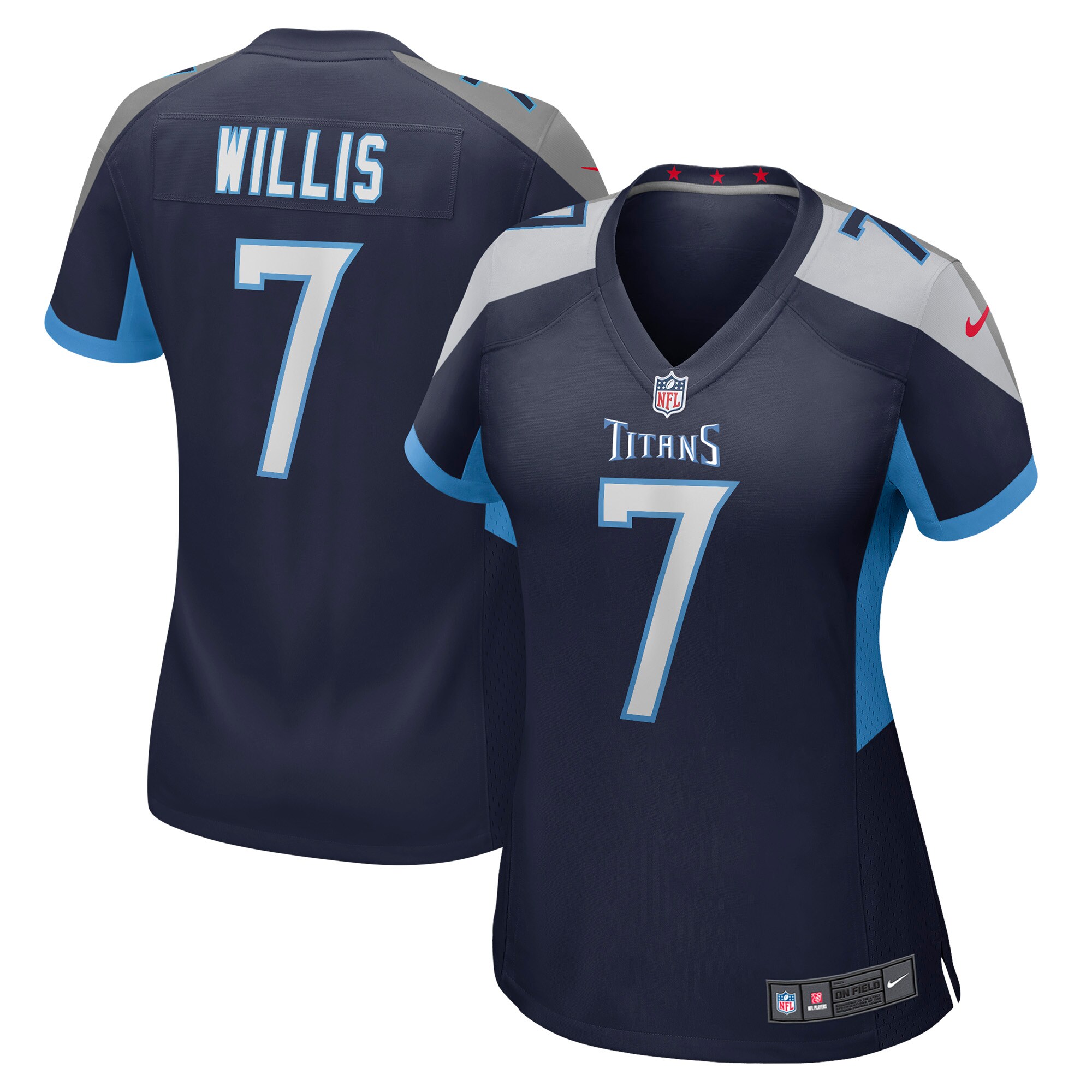 Malik Willis Tennessee Titans  Women's Player Game Jersey - Navy