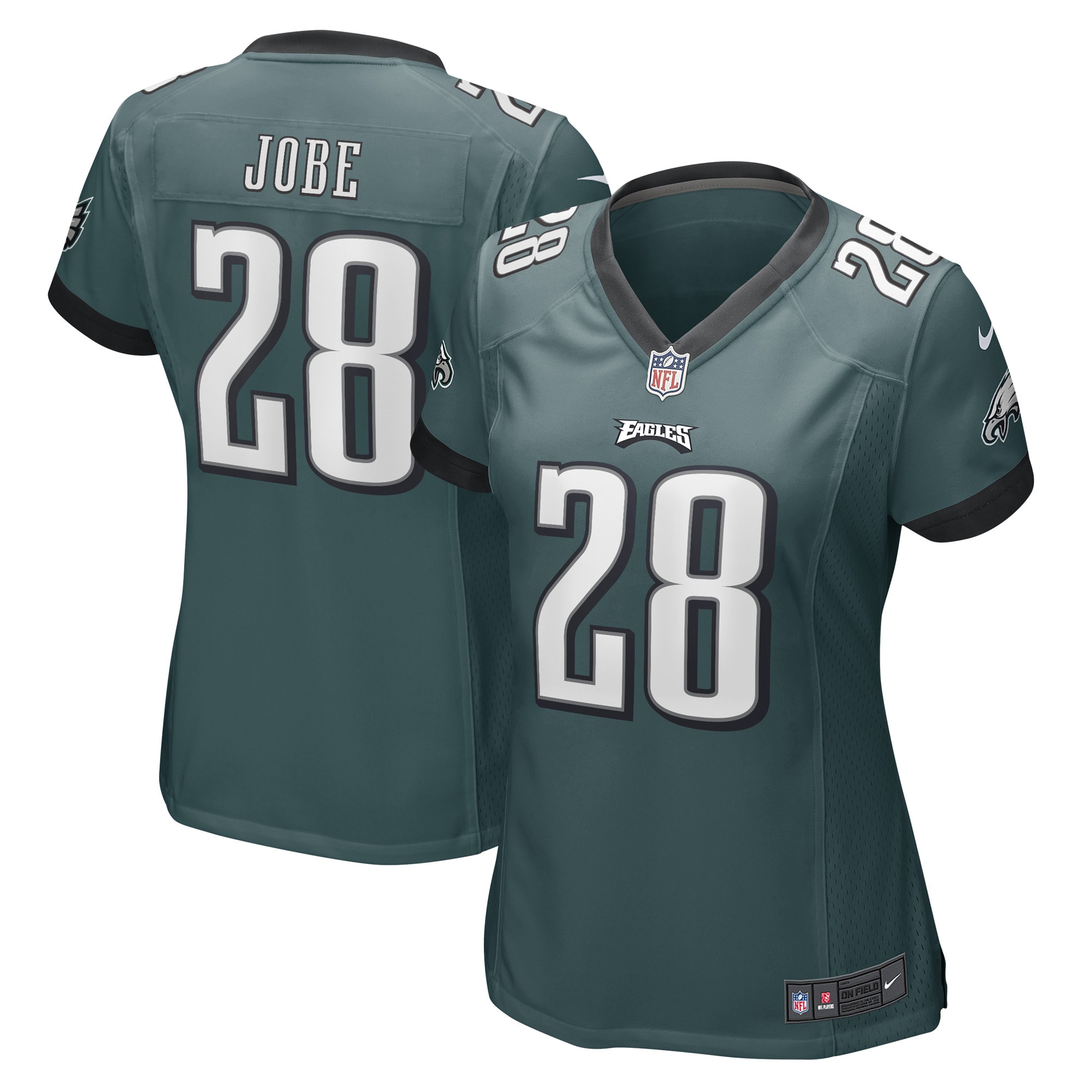 Josh Jobe Philadelphia Eagles  Women's Game Player Jersey - Midnight Green