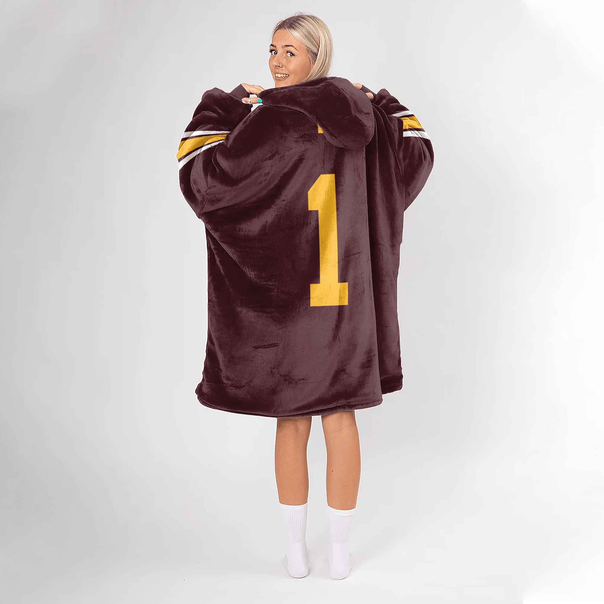 Adult Minnesota Football Unisex Blanket Hoodie