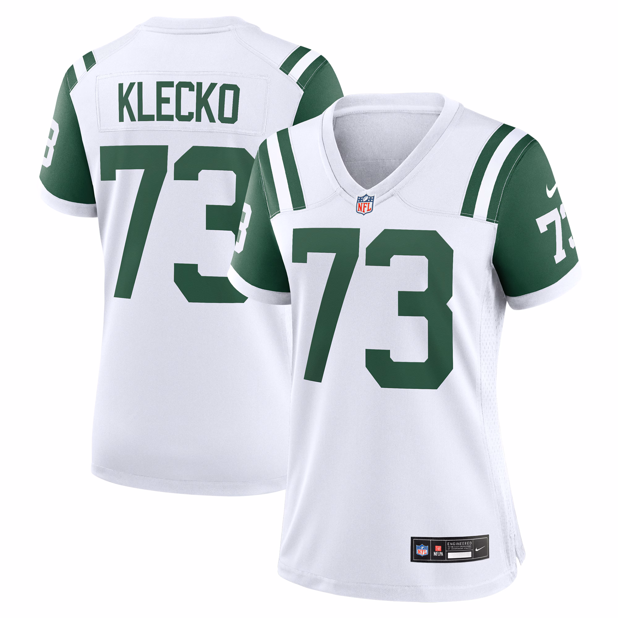 Joe Klecko New York Jets Women's Classic Alternate Retired Player Game Jersey - White