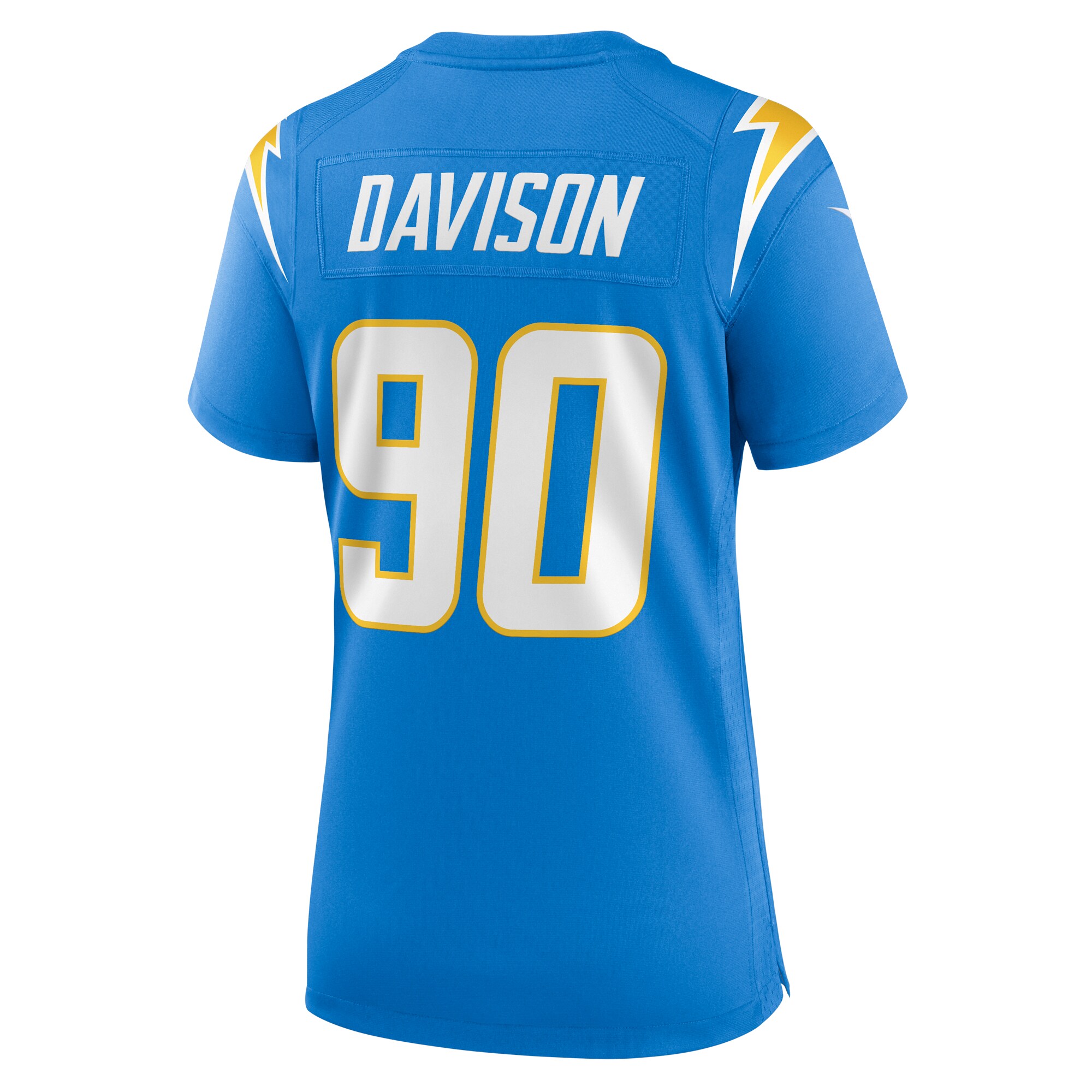 Tyeler Davison Los Angeles Chargers  Women's Home Game Player Jersey - Powder Blue