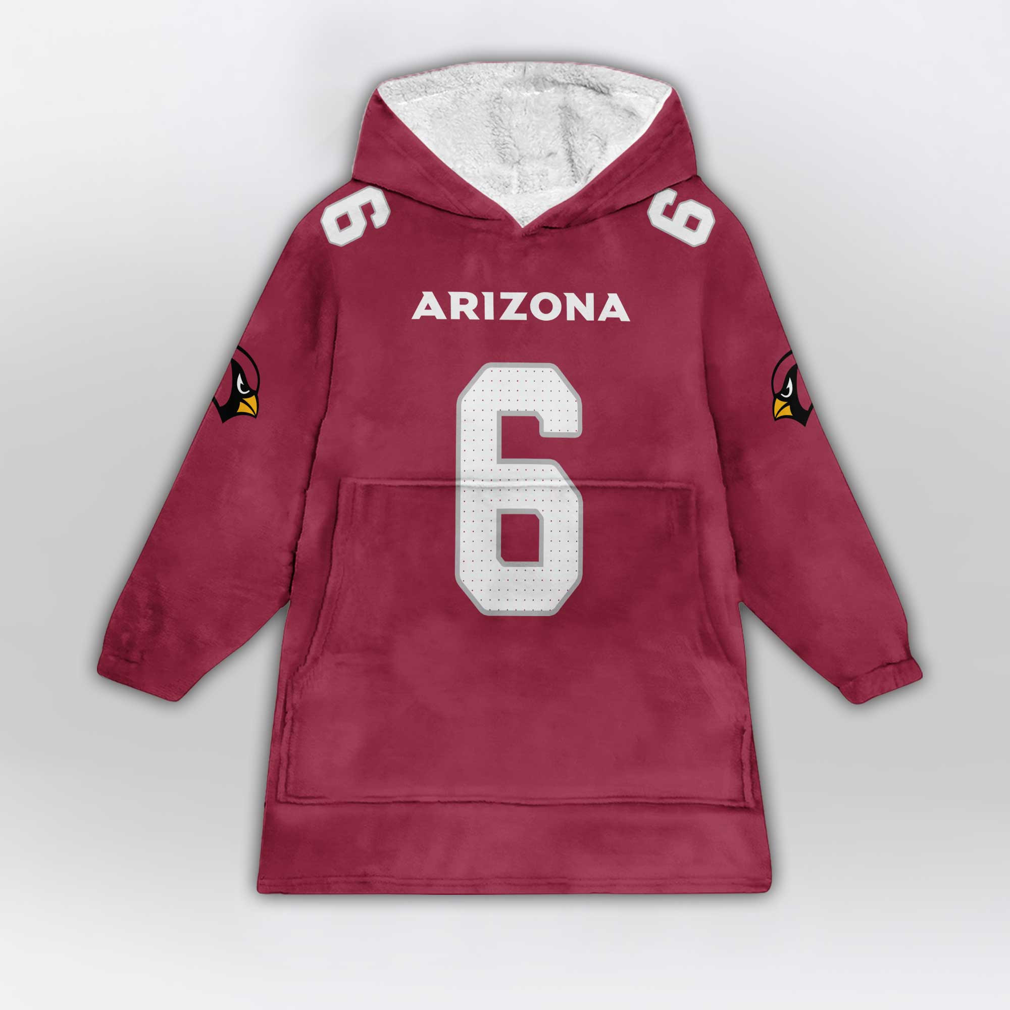 Kid 6 Arizona Football Unisex Blanket Hoodie