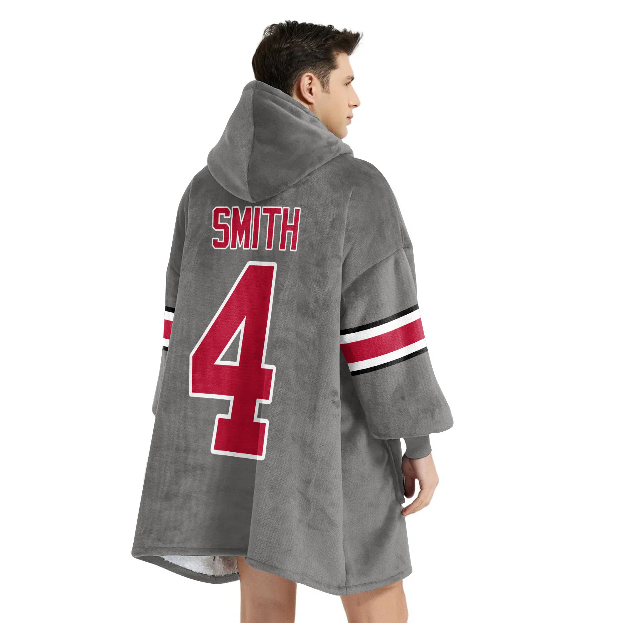 Adult 4 Ohio State Football Unisex Blanket Hoodie