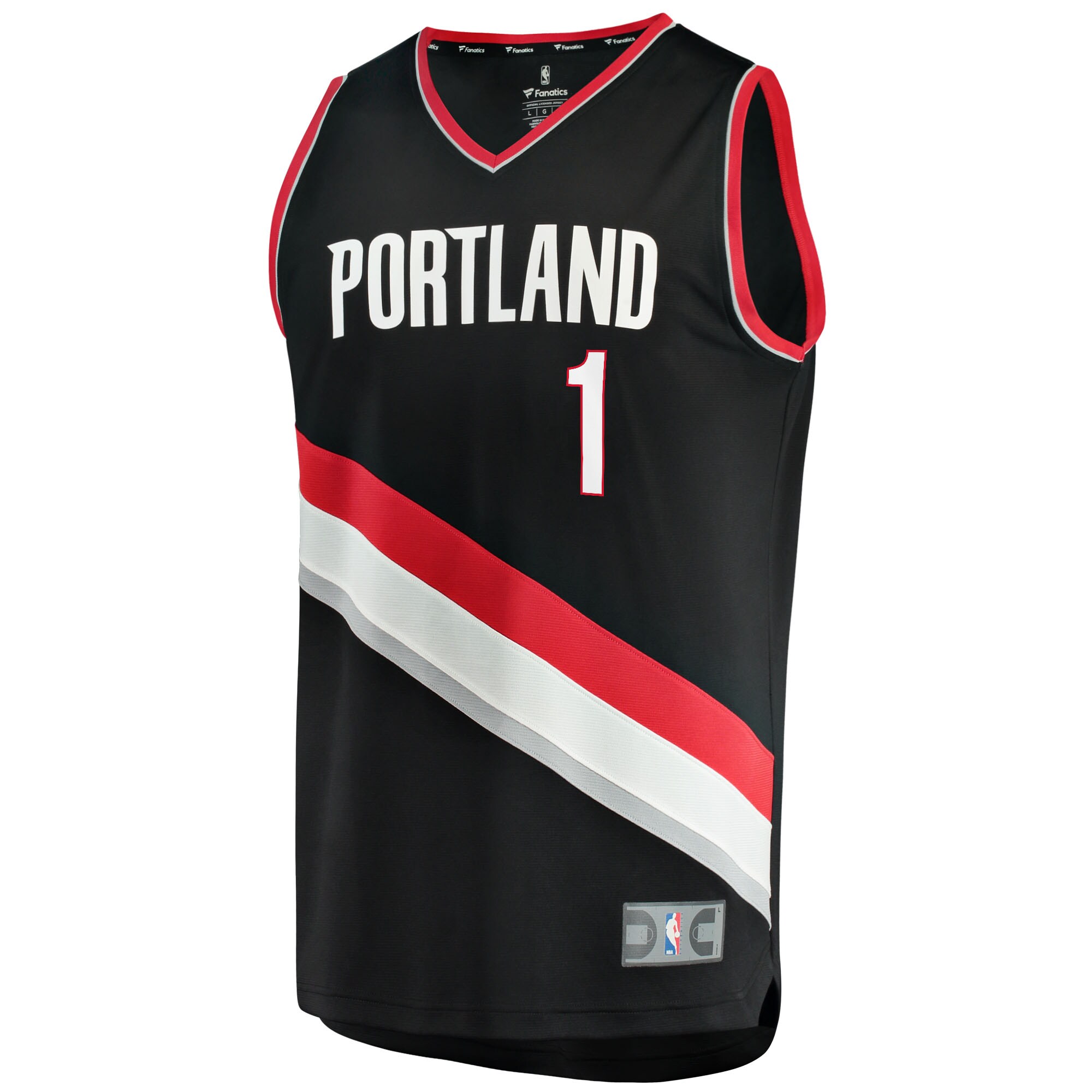 Anfernee Simons Portland Trail Blazers  2021/22 Fast Break Replica Jersey - Icon Edition - Black