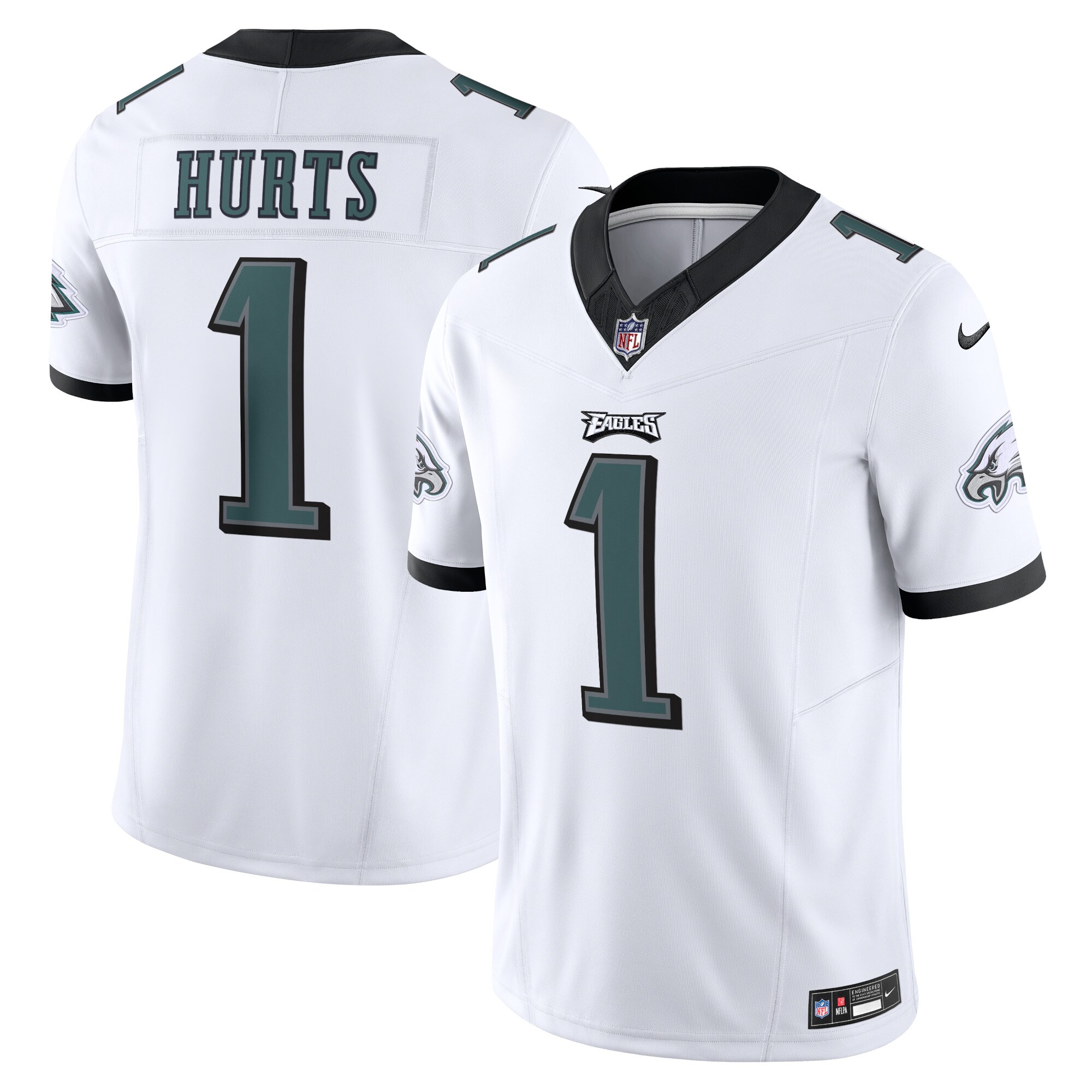 Jalen Hurts #1 Philadelphia Eagles Vapor F.U.S.E. Limited Jersey - White