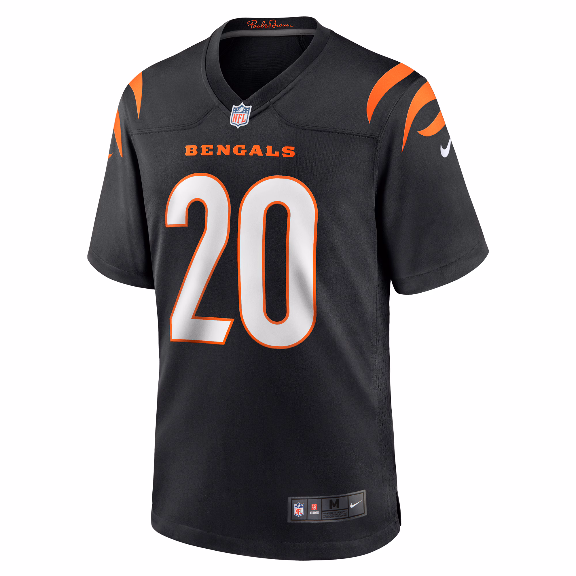 DJ Turner Cincinnati Bengals Team Game Jersey -  Black