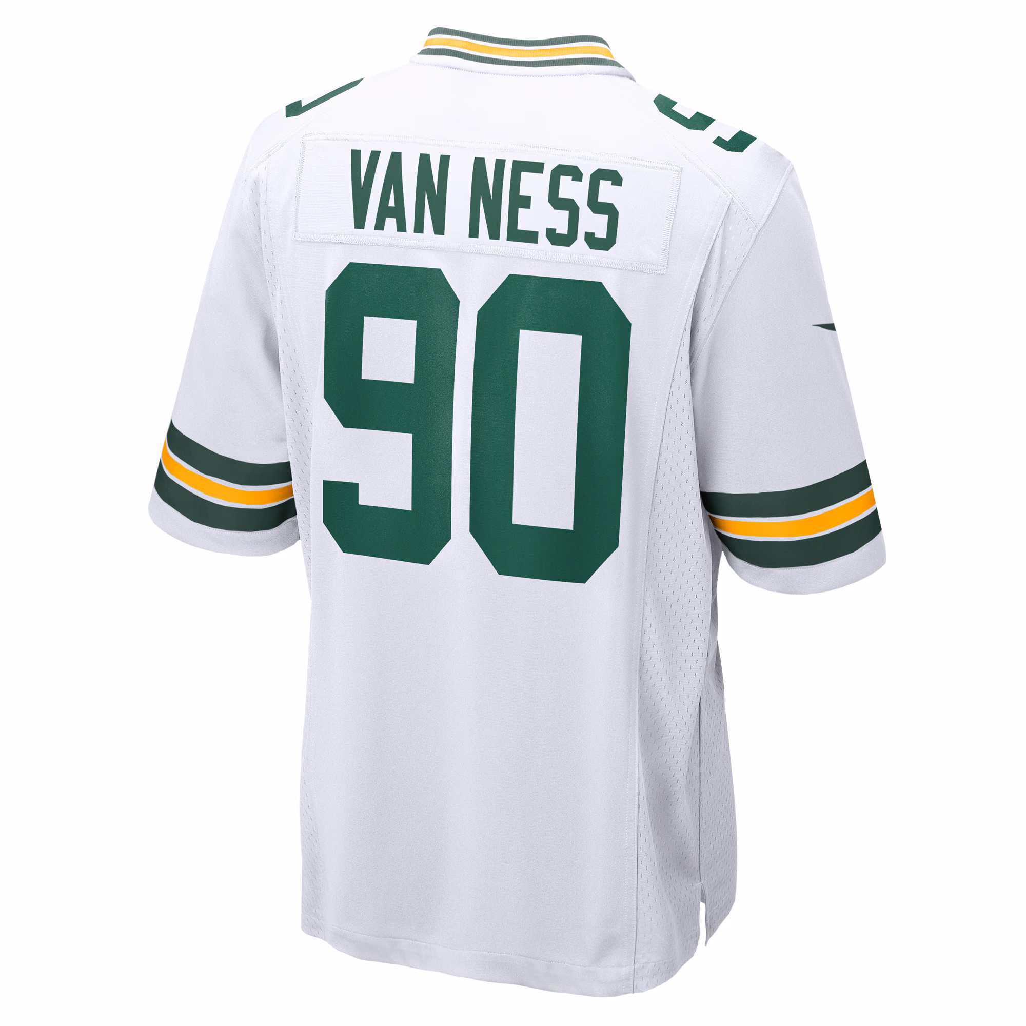 Lukas Van Ness Green Bay Packers  Game Jersey -  White
