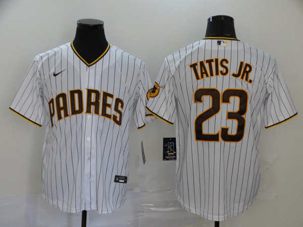 Men's San Diego Padres #23 Fernando Tatis Jr. White Stitched MLB Cool Base  Jersey