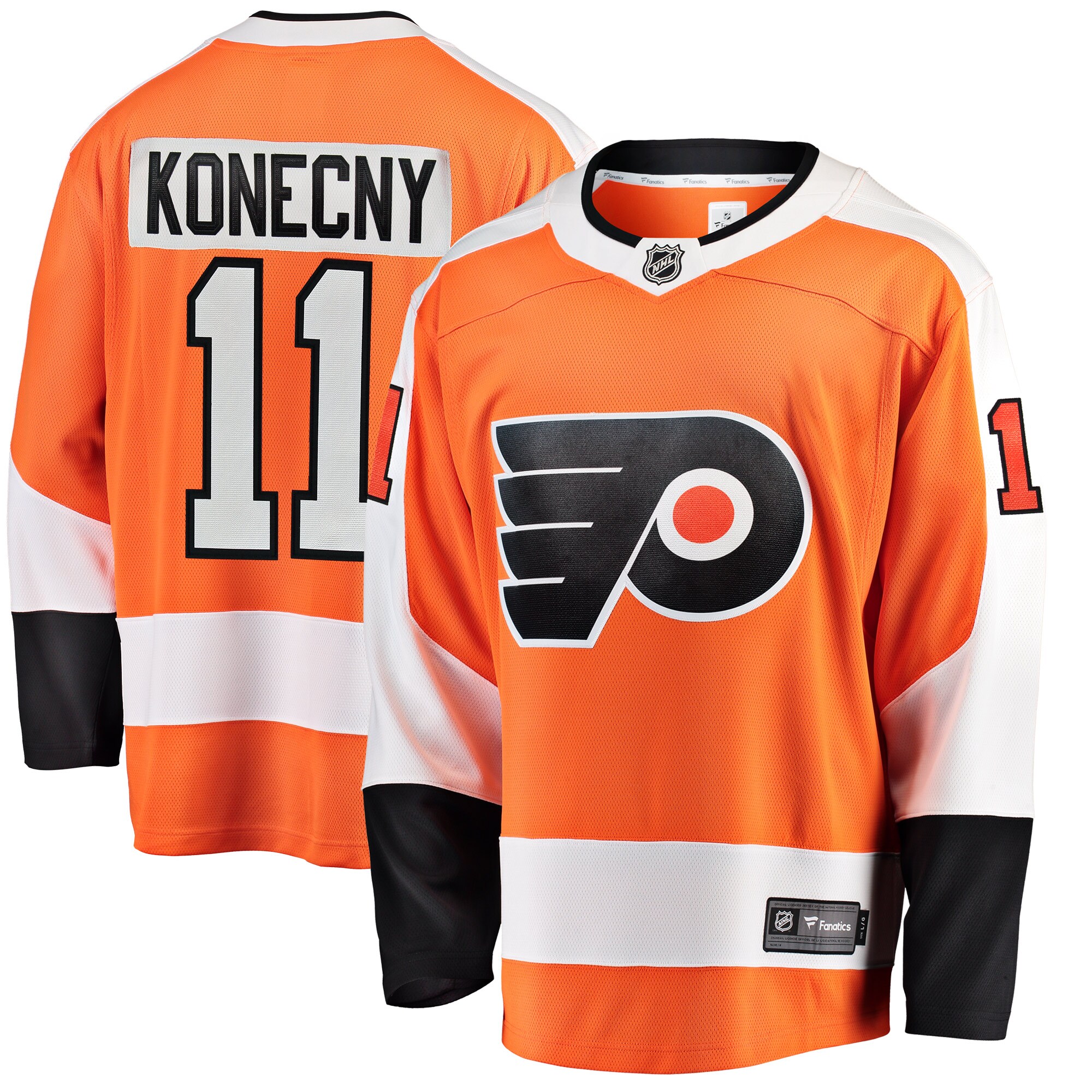 Travis Konecny Philadelphia Flyers Breakaway Player Jersey - Orange