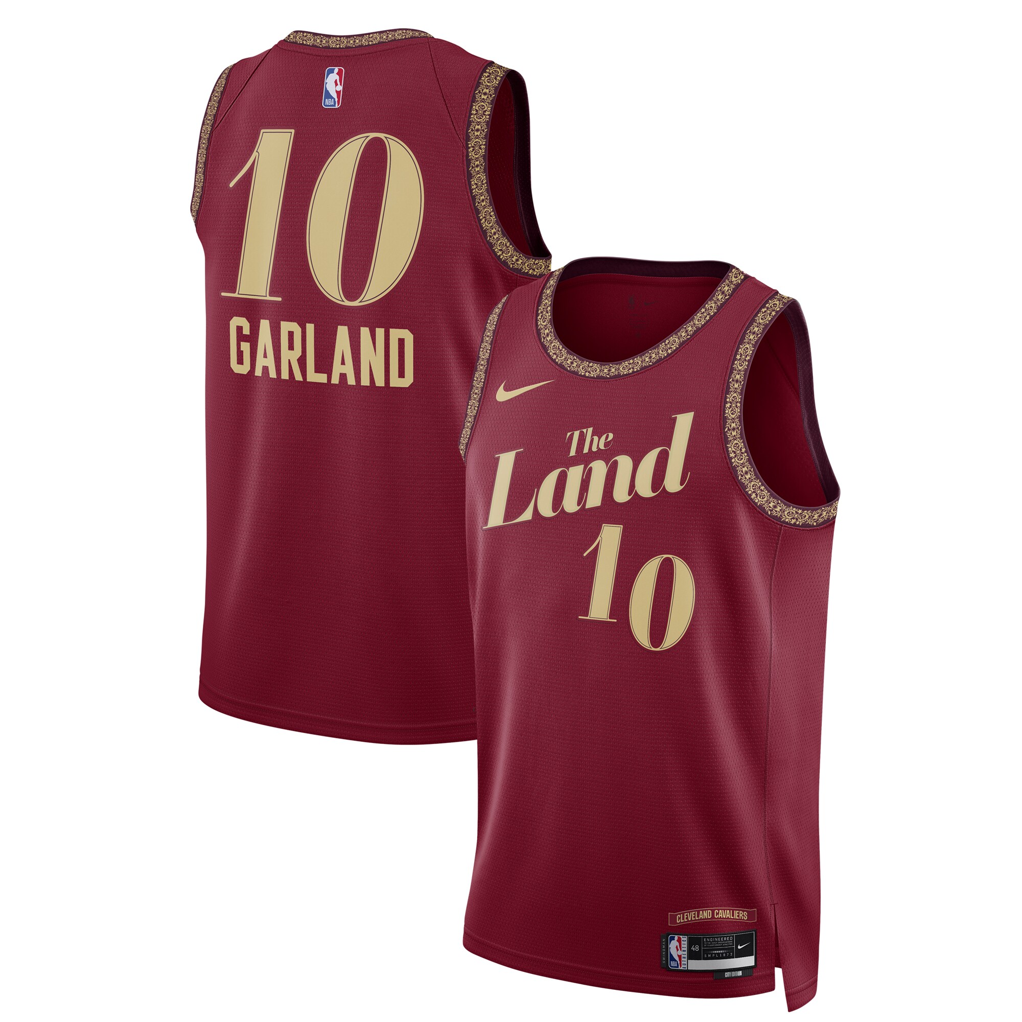 Unisex Cleveland Cavaliers Darius Garland  Wine 2023/24 Swingman Jersey - City Edition