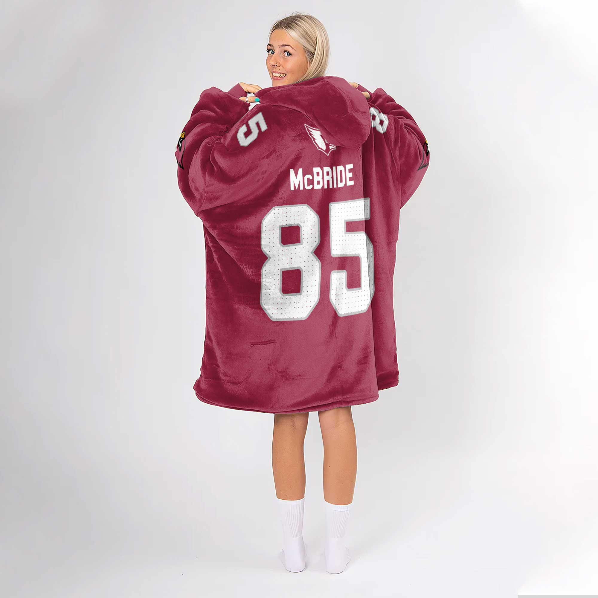 Adult 85 Arizona Football Unisex Blanket Hoodie