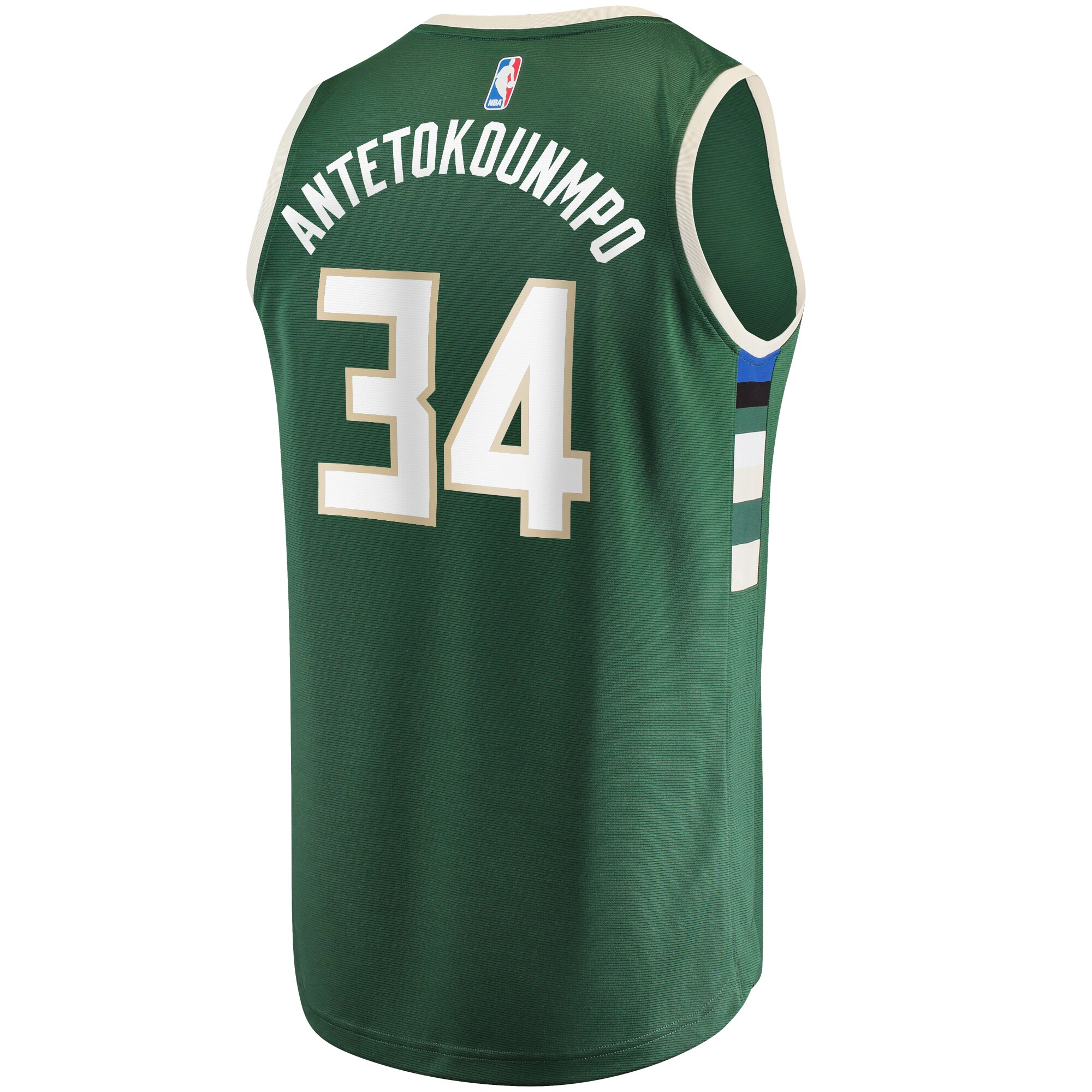 Giannis Antetokounmpo Milwaukee Bucks  Fast Break Replica Player Jersey - Icon Edition - Hunter Green