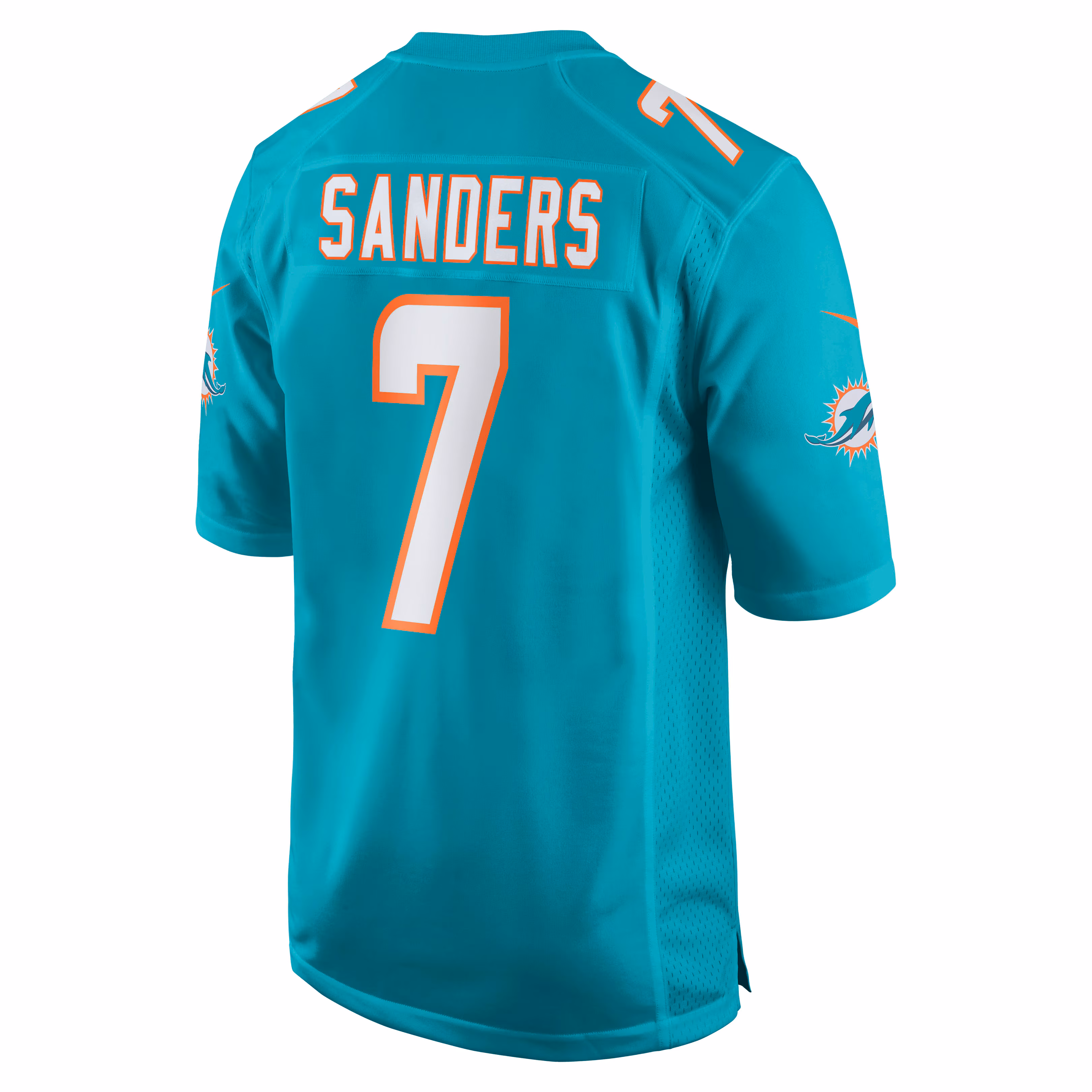 Jason Sanders Miami Dolphins Game Jersey - Aqua