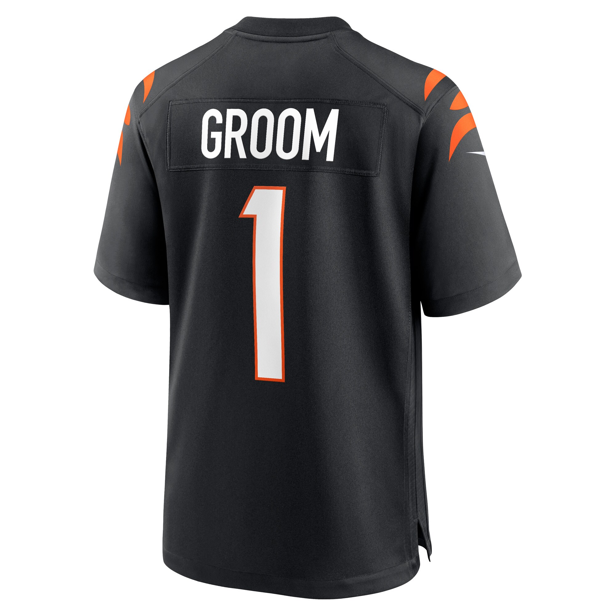 Number 1 Groom Cincinnati Bengals Game Jersey - Black