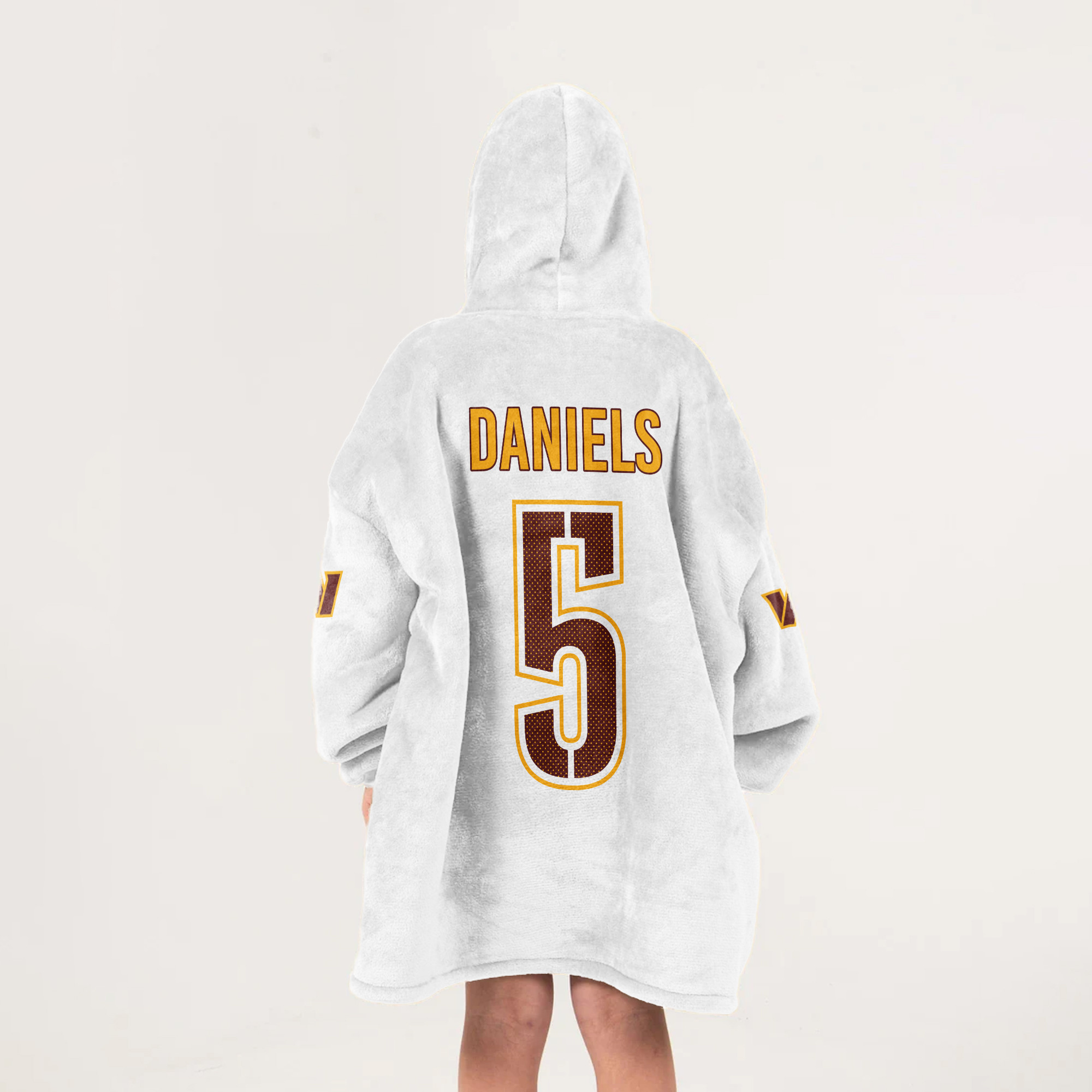 Kid J.D 5 Washington Football Unisex Blanket Hoodie