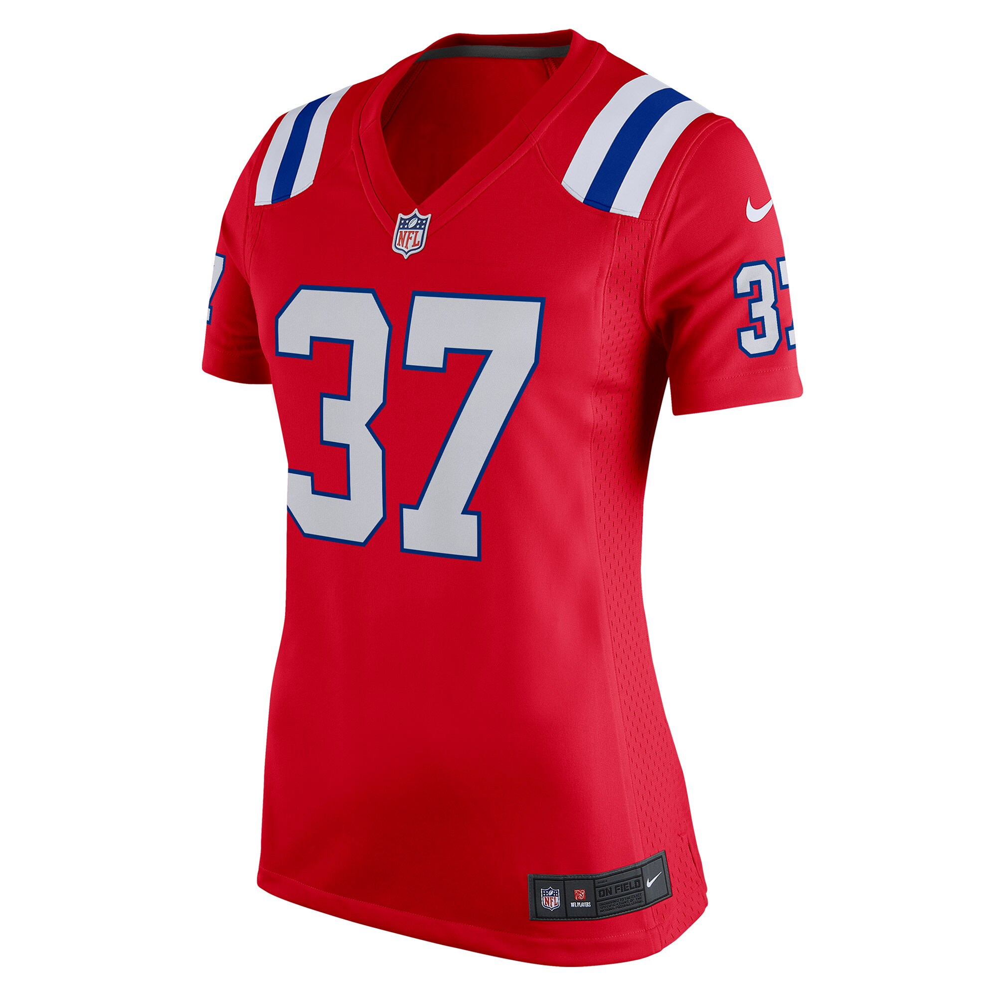 Damien Harris New England Patriots  Women's Game Jersey - Red