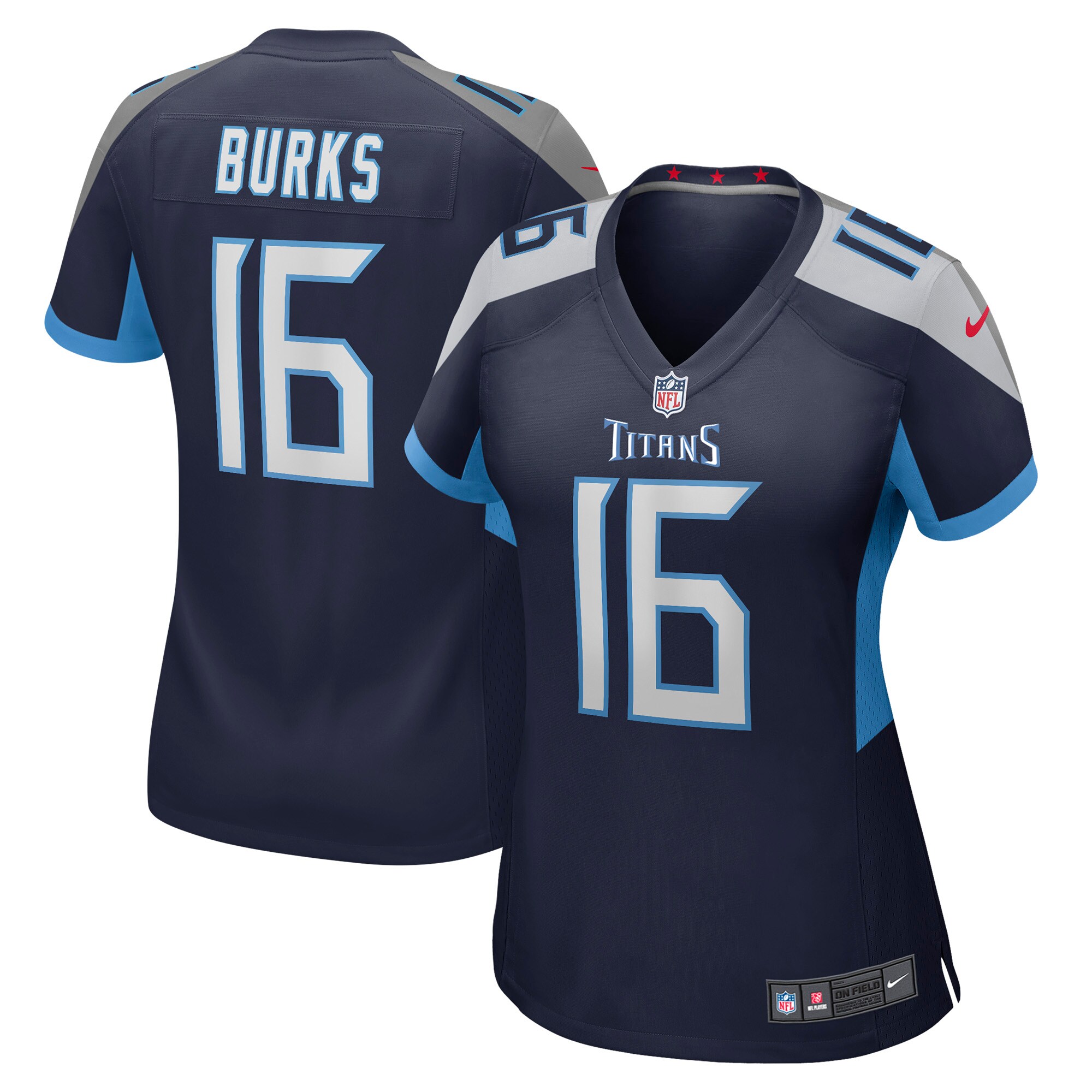 Treylon Burks Tennessee Titans  Women's Player Game Jersey - Navy