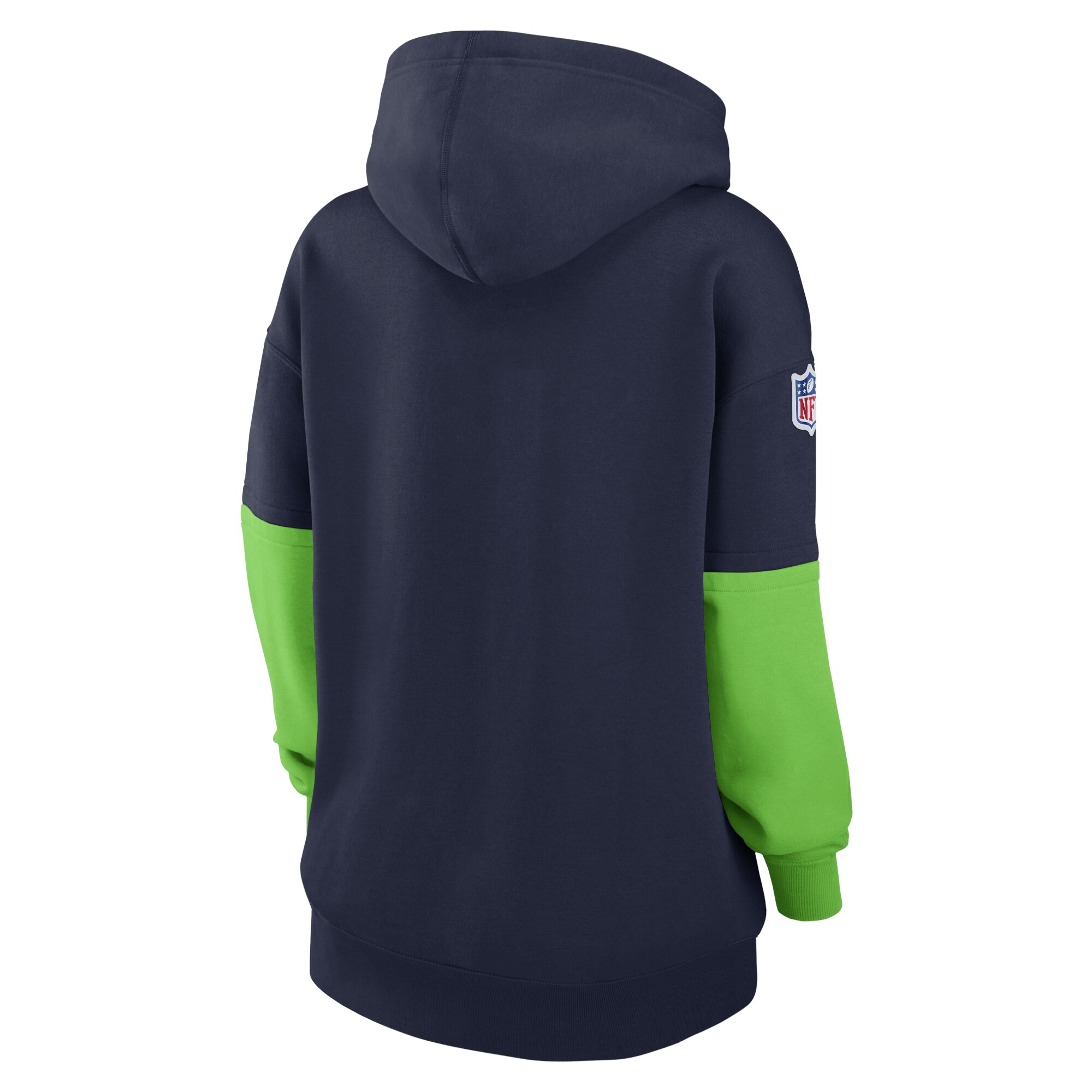 Seattle Seahawks Women's 2024 Sideline Essential Fleece Pullover Hoodie - College Navy
