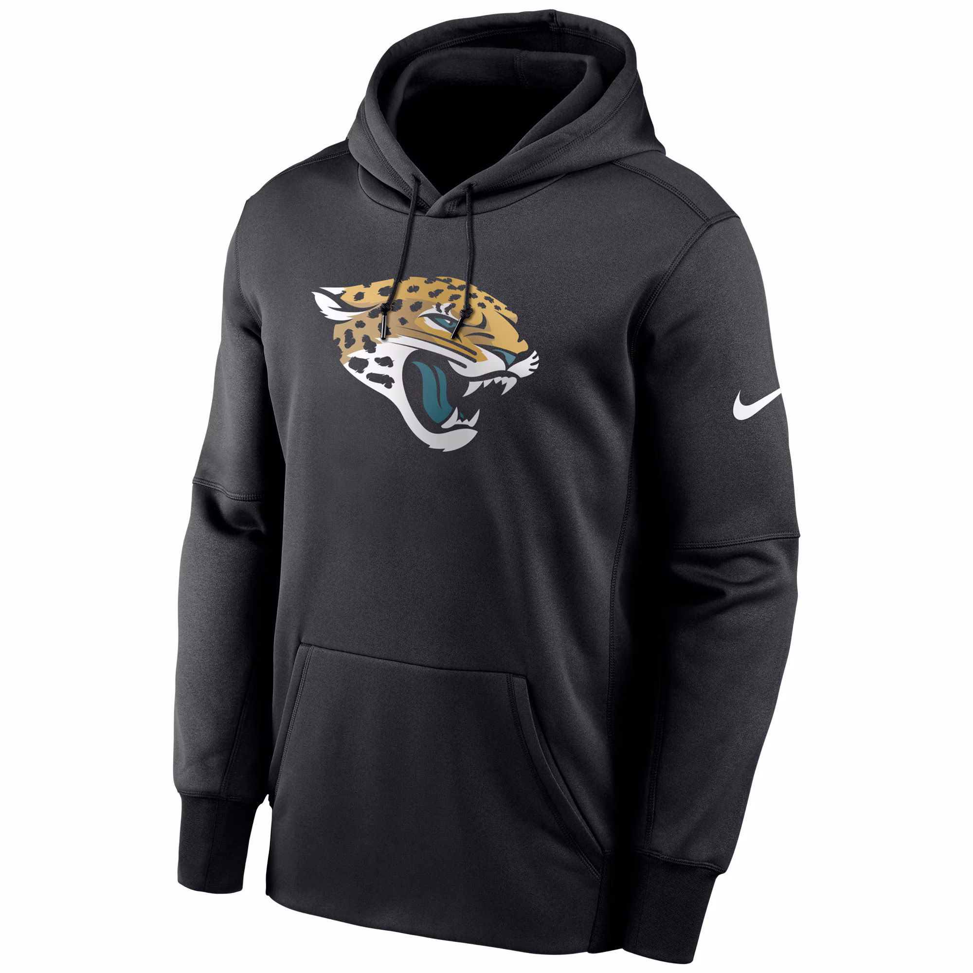 Jacksonville Jaguars Fan Gear Primary Logo Therma Performance Pullover Hoodie - Black