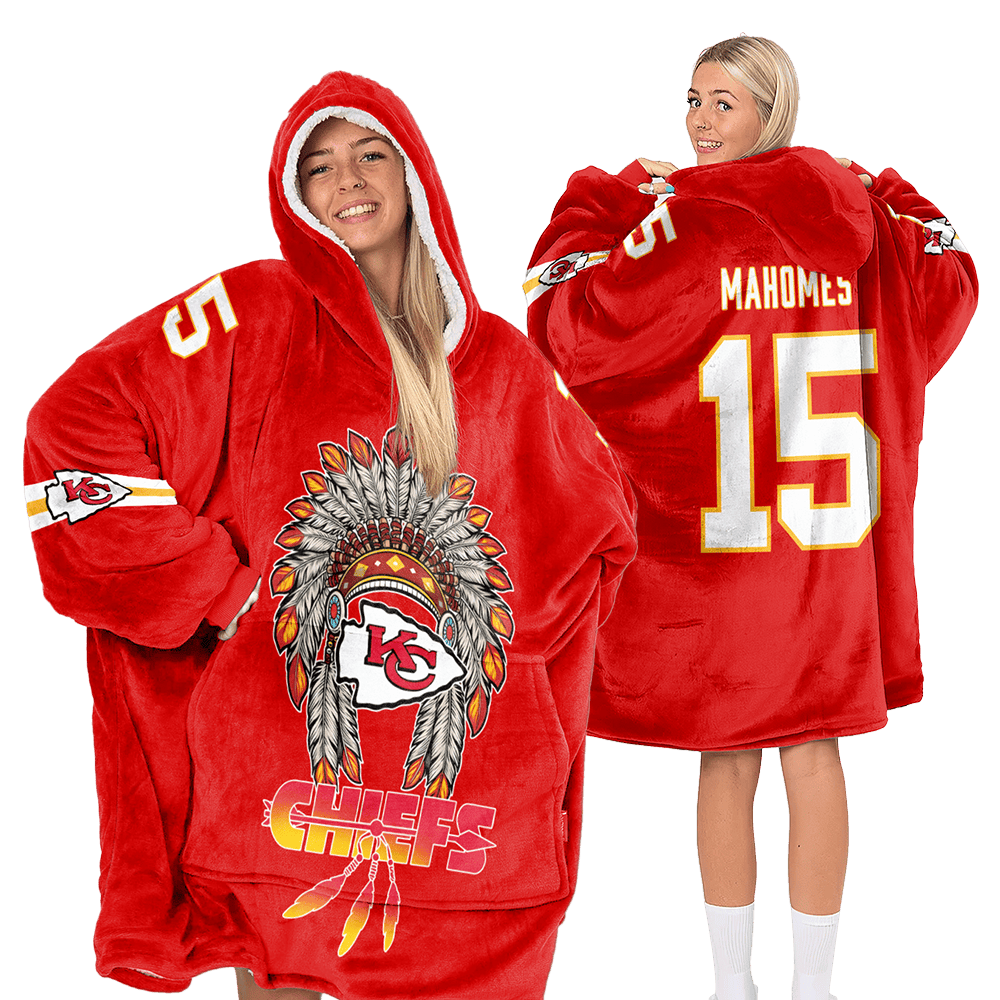 Kansas City Football Unisex Blanket Hoodie