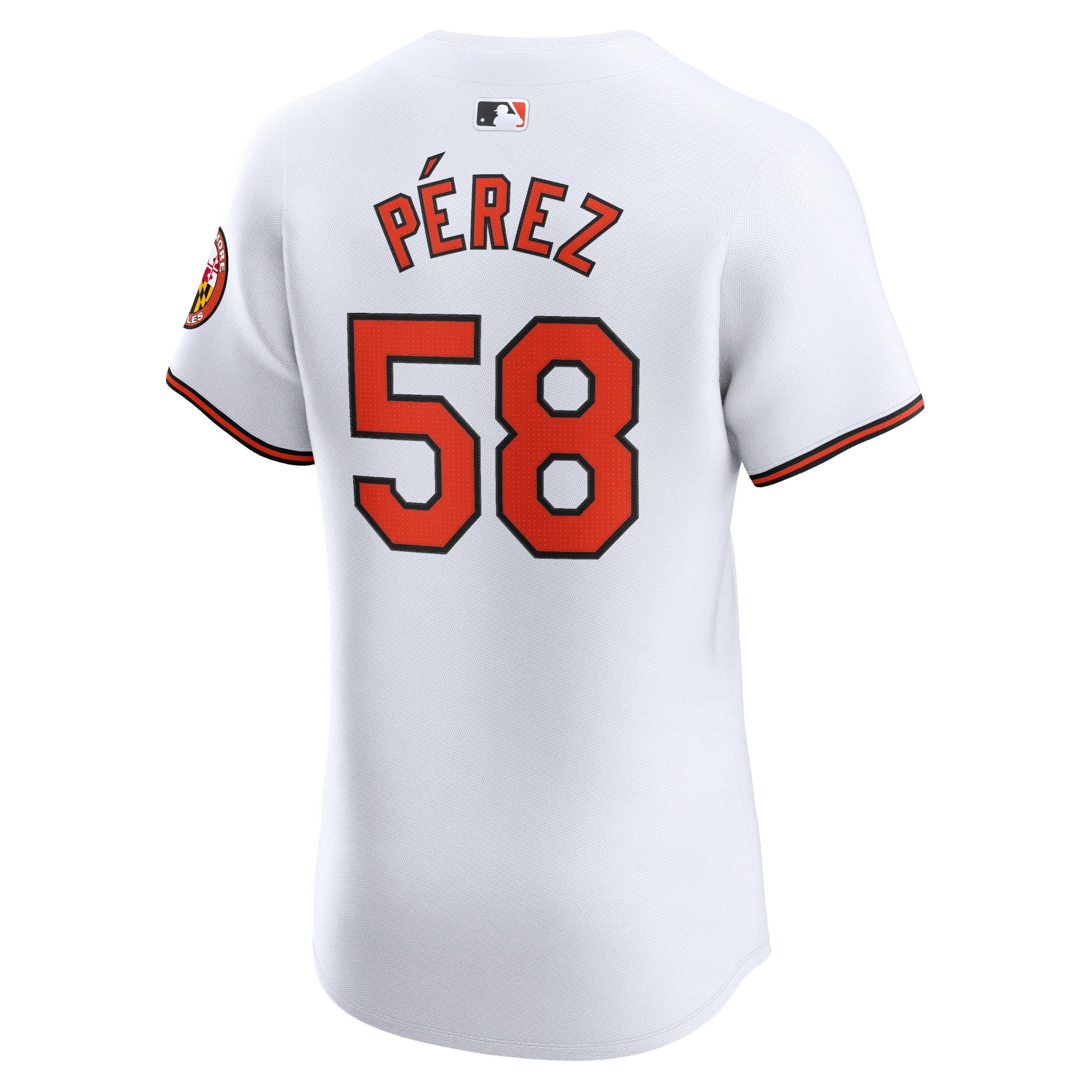 Men's Baltimore Orioles Cionel Perez  White Home Elite Player Jersey