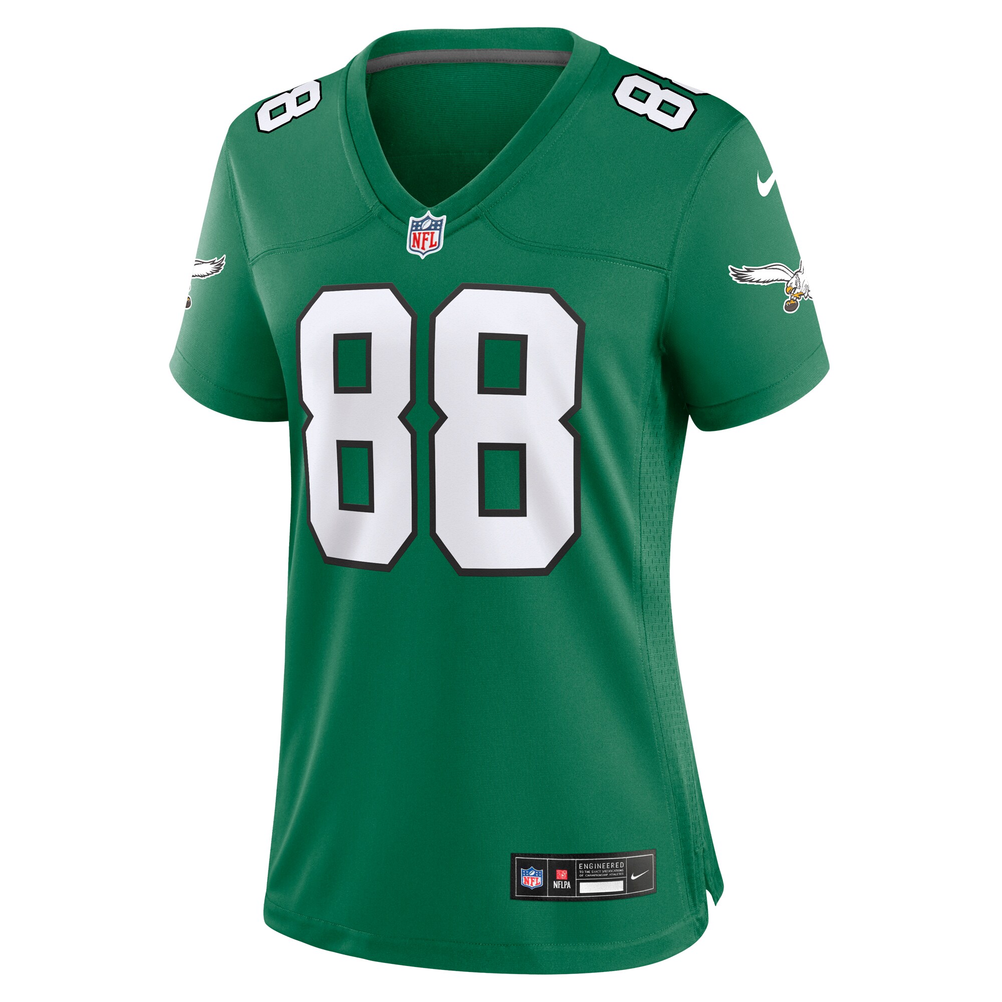 Dallas Goedert Philadelphia Eagles Women Alternate Game Jersey - Kelly Green
