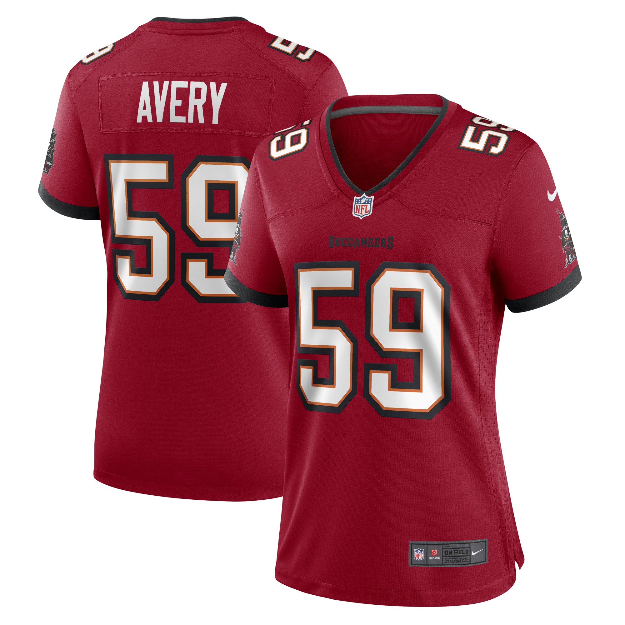 Genard Avery Tampa Bay Buccaneers  Women's Game Player Jersey - Red
