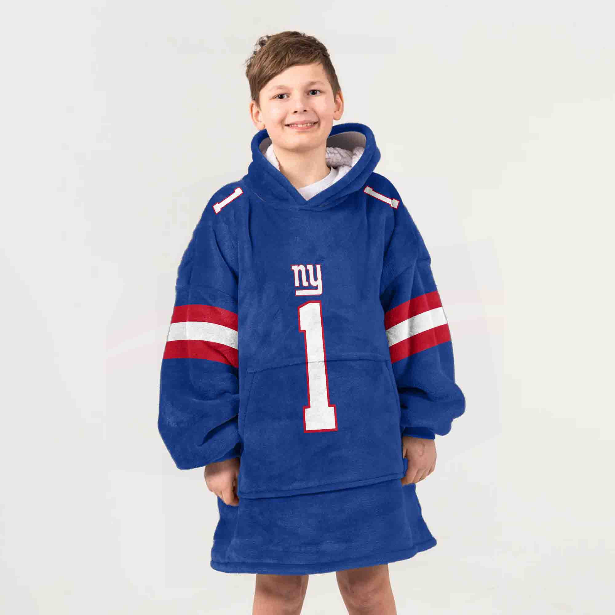Adult MN 1 New York G Football Unisex Blanket Hoodie