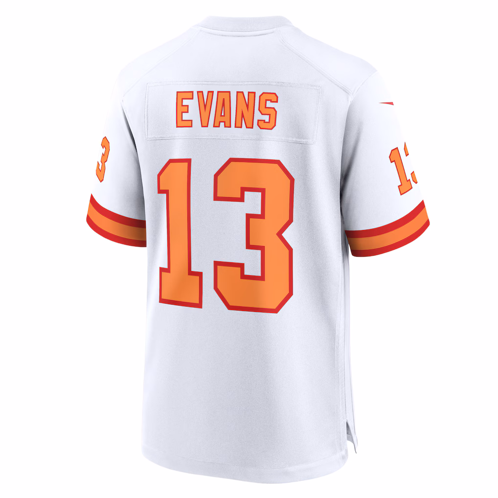 Mike Evans #13 '76 Tampa Bay Buccaneers 50th Season Game Jersey - White