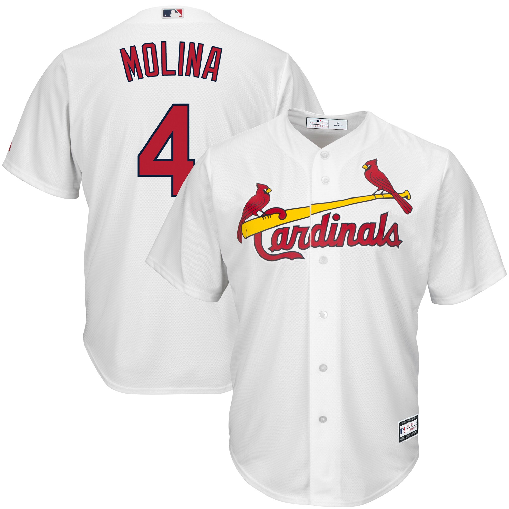 Yadier Molina St.Louis Cardinals Big & Tall Replica Player Jersey - White
