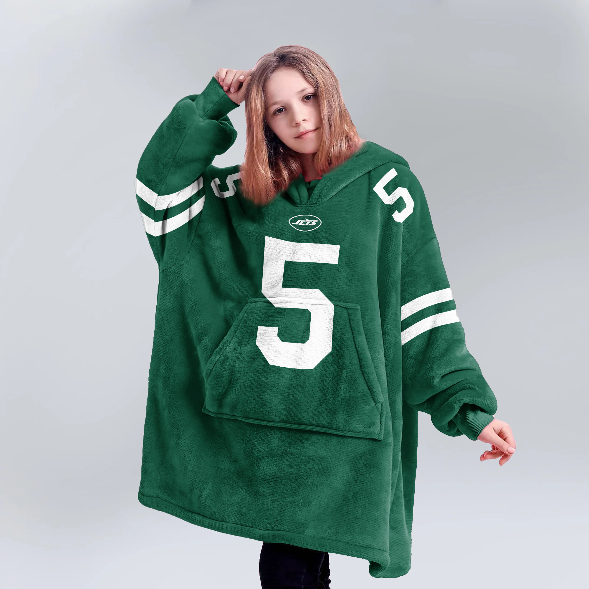 Adult GW 5 New York Football Unisex Blanket Hoodie