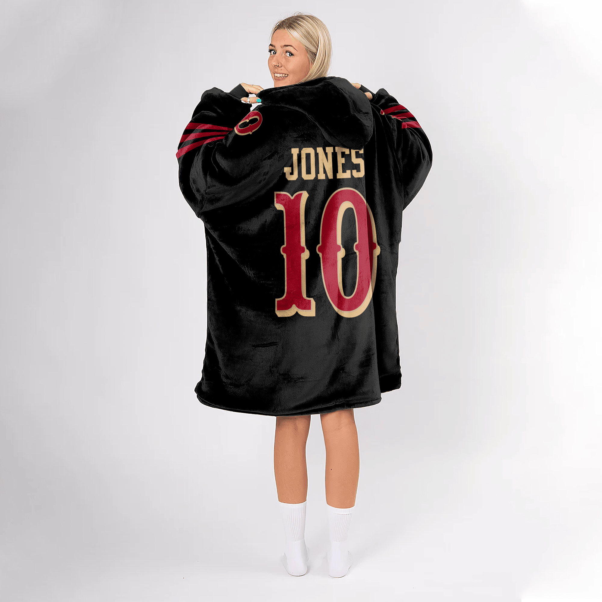 M.J 10 San Francisco 49ers Football Unisex Blanket Hoodie