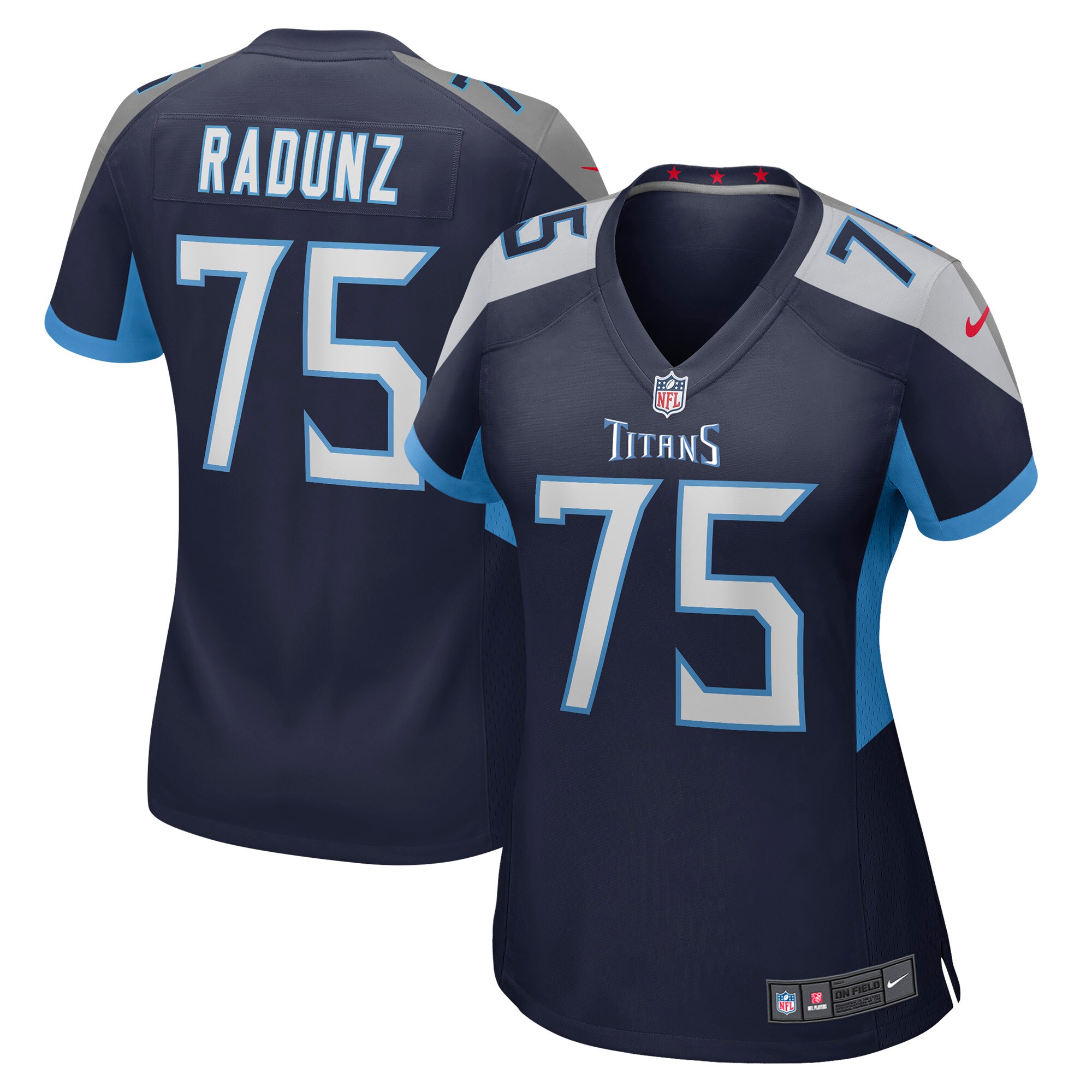 Dillon Radunz Tennessee Titans  Women's Game Jersey - Navy