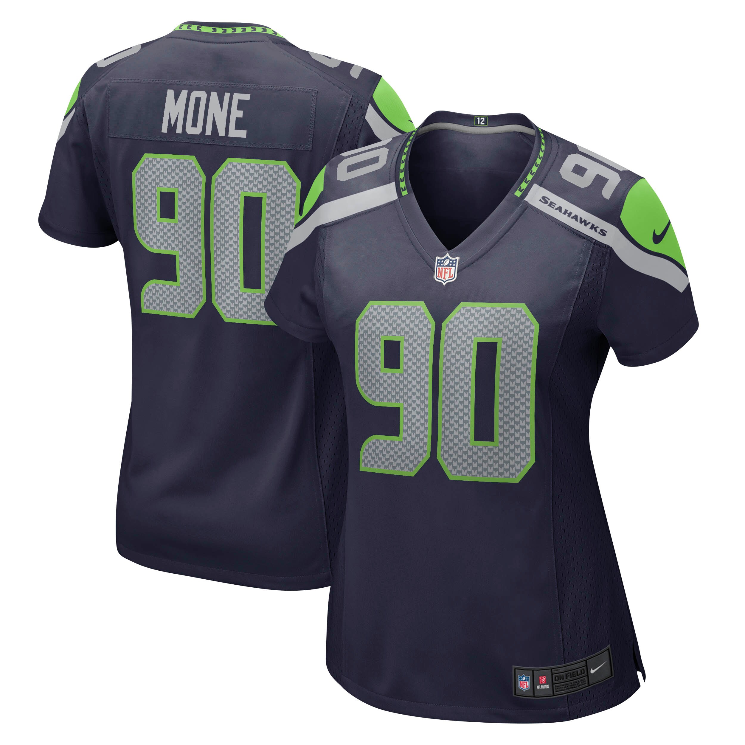 Bryan Mone Seattle Seahawks  Women's Game Jersey - College Navy