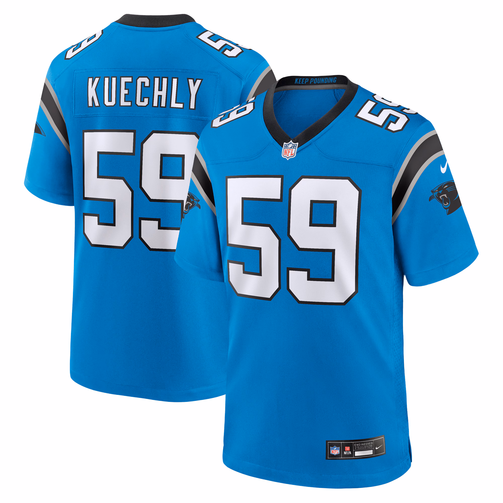Luke Kuechly Carolina Panthers Retired Player Game Jersey - Blue
