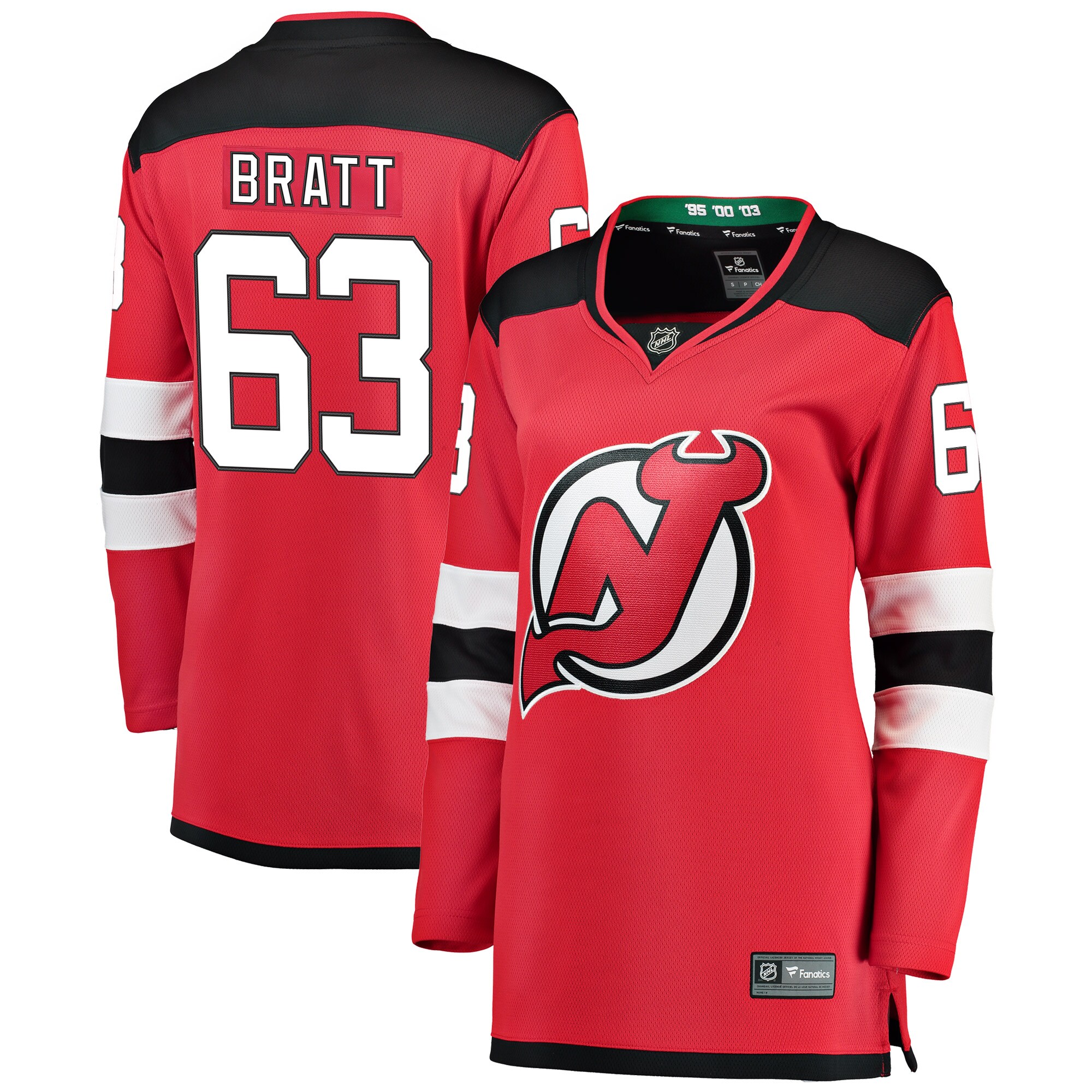 Jesper Bratt New Jersey Devils Women's Home Breakaway Player Jersey - Red