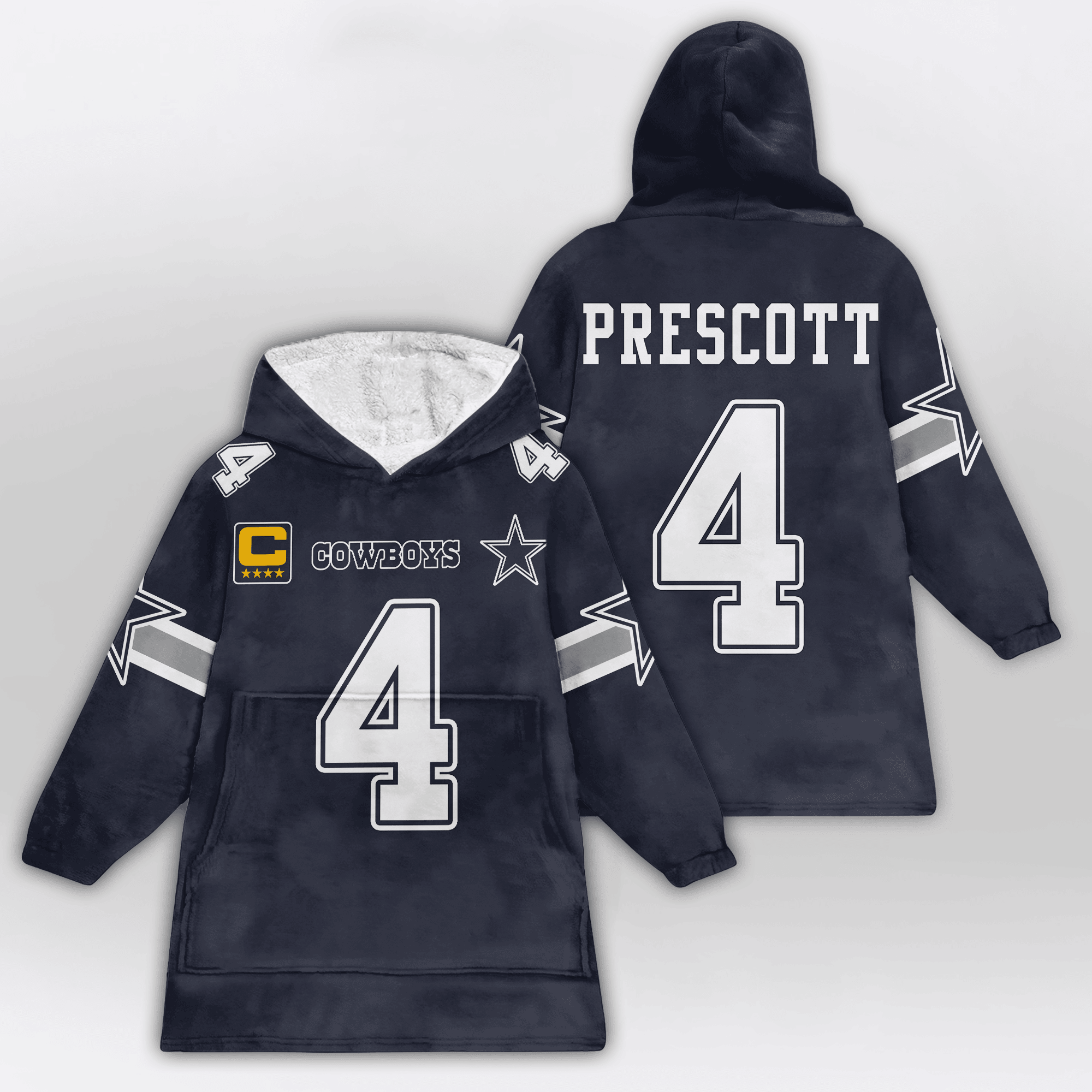 Adult D.P 4 Captain Dalllas Football Unisex Blanket Hoodie