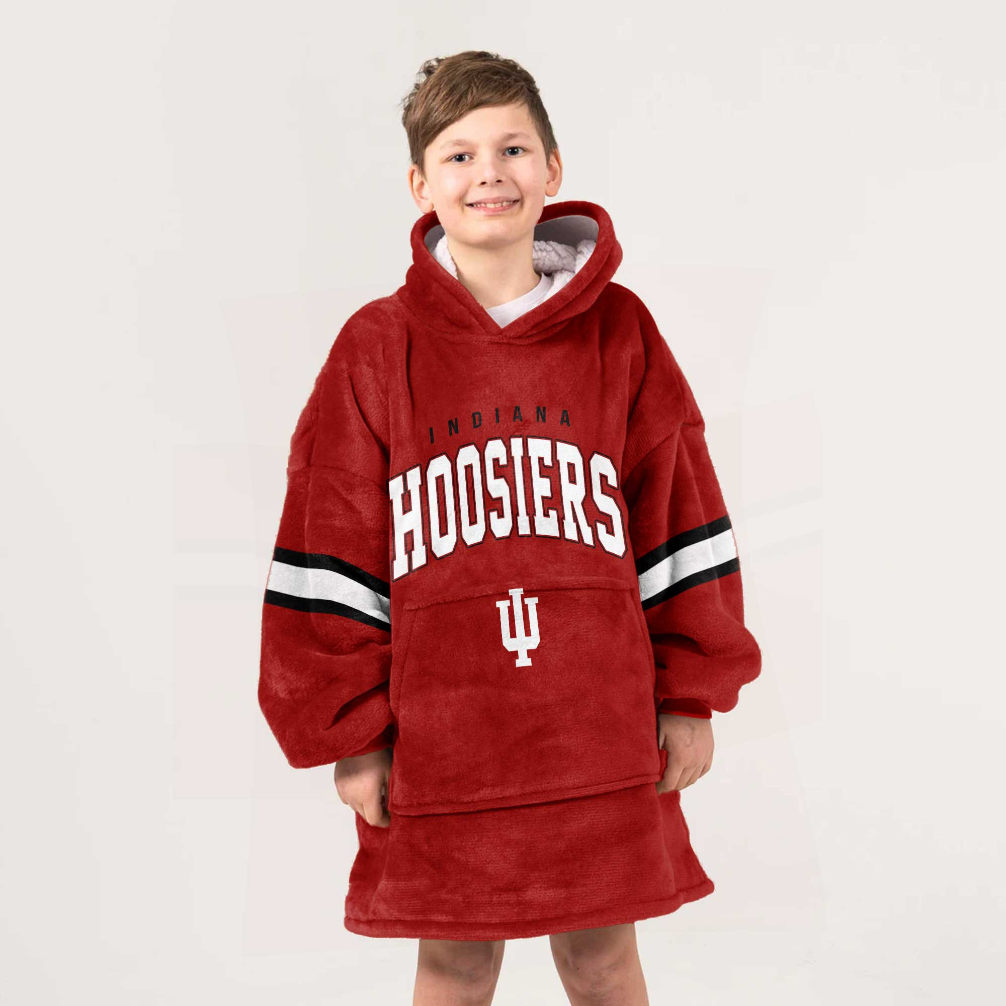 Adult Indiana Football Unisex Blanket Hoodie