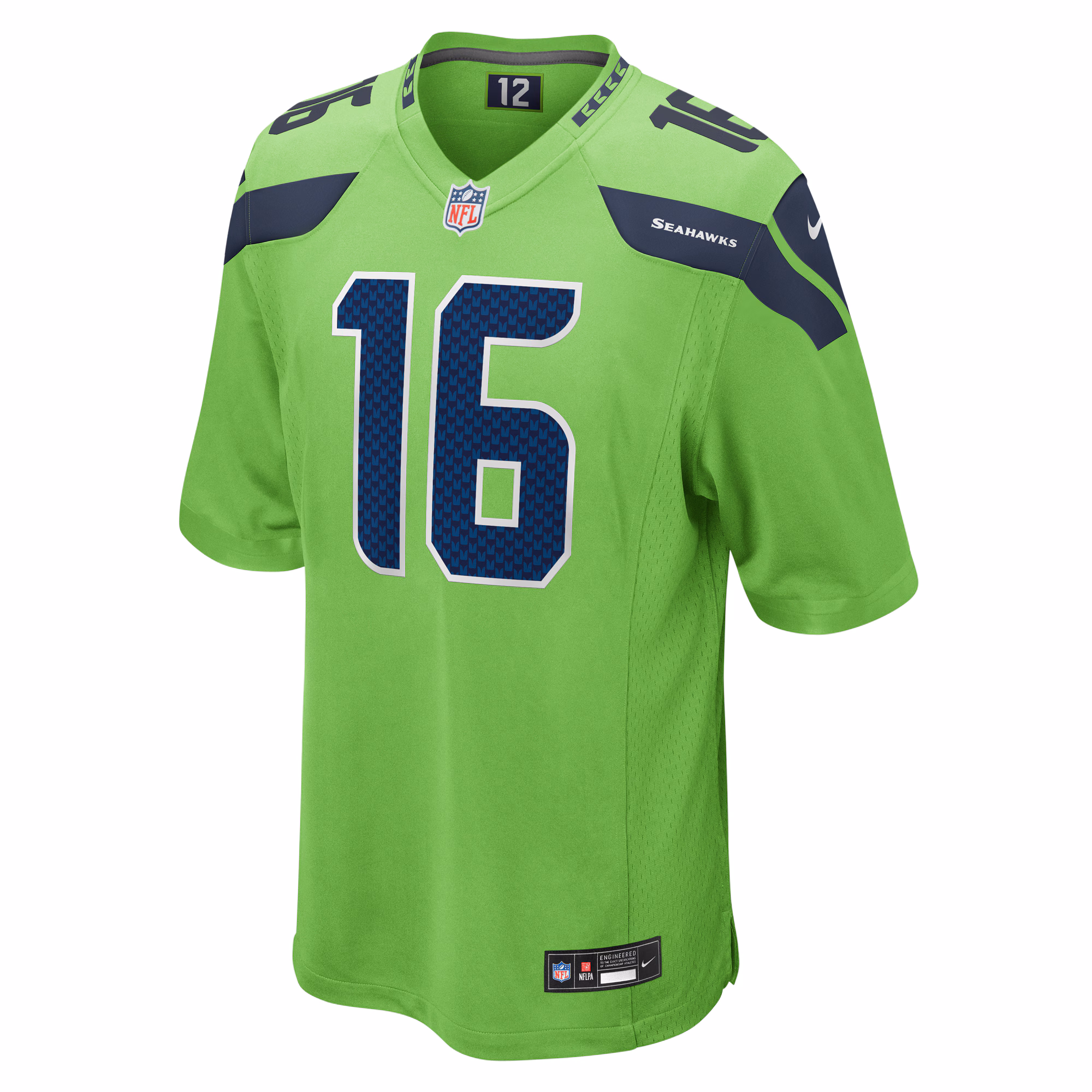 Tyler Lockett Seattle Seahawks  Game Jersey - Neon Green