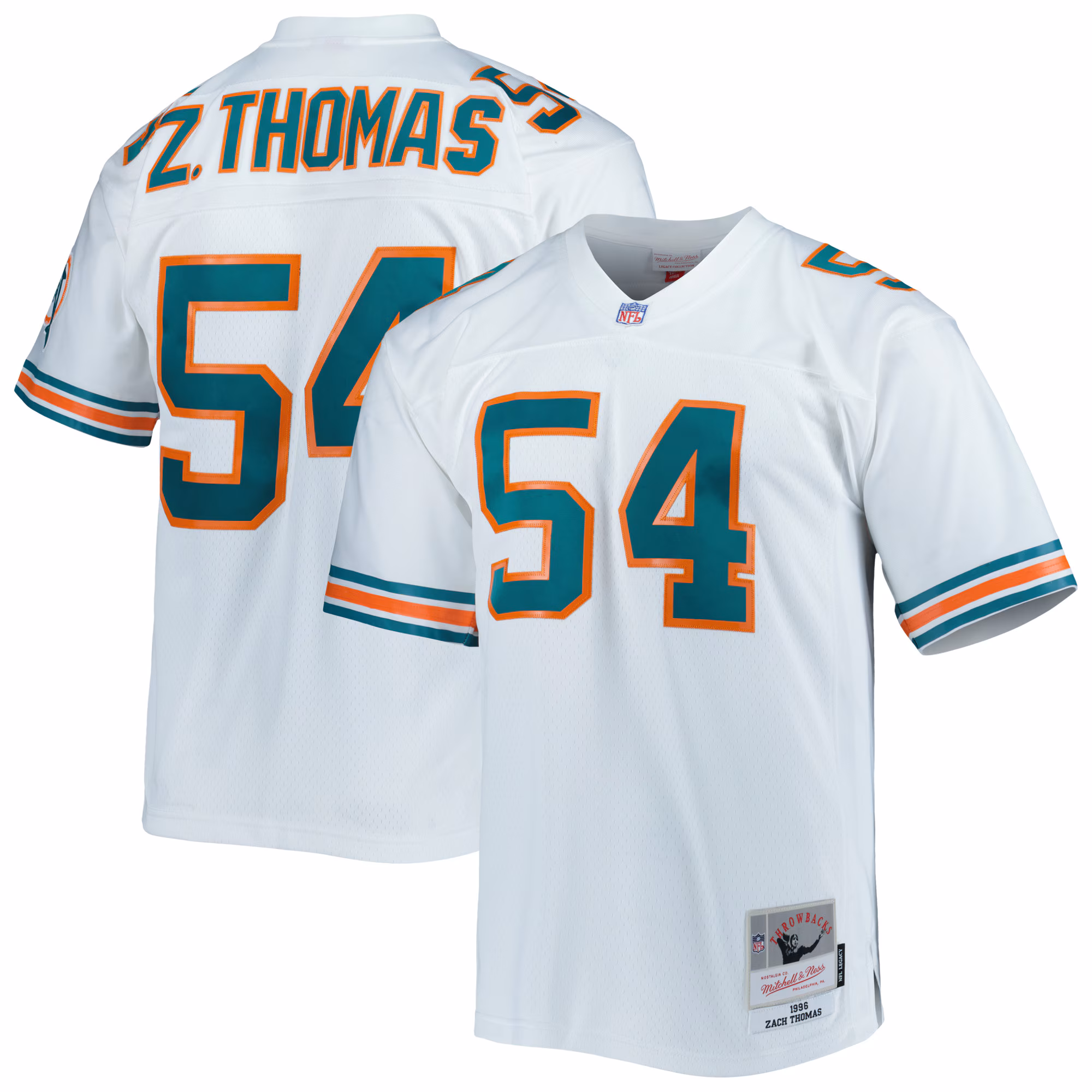 Zach Thomas Miami Dolphins Legacy Replica Jersey - Orange