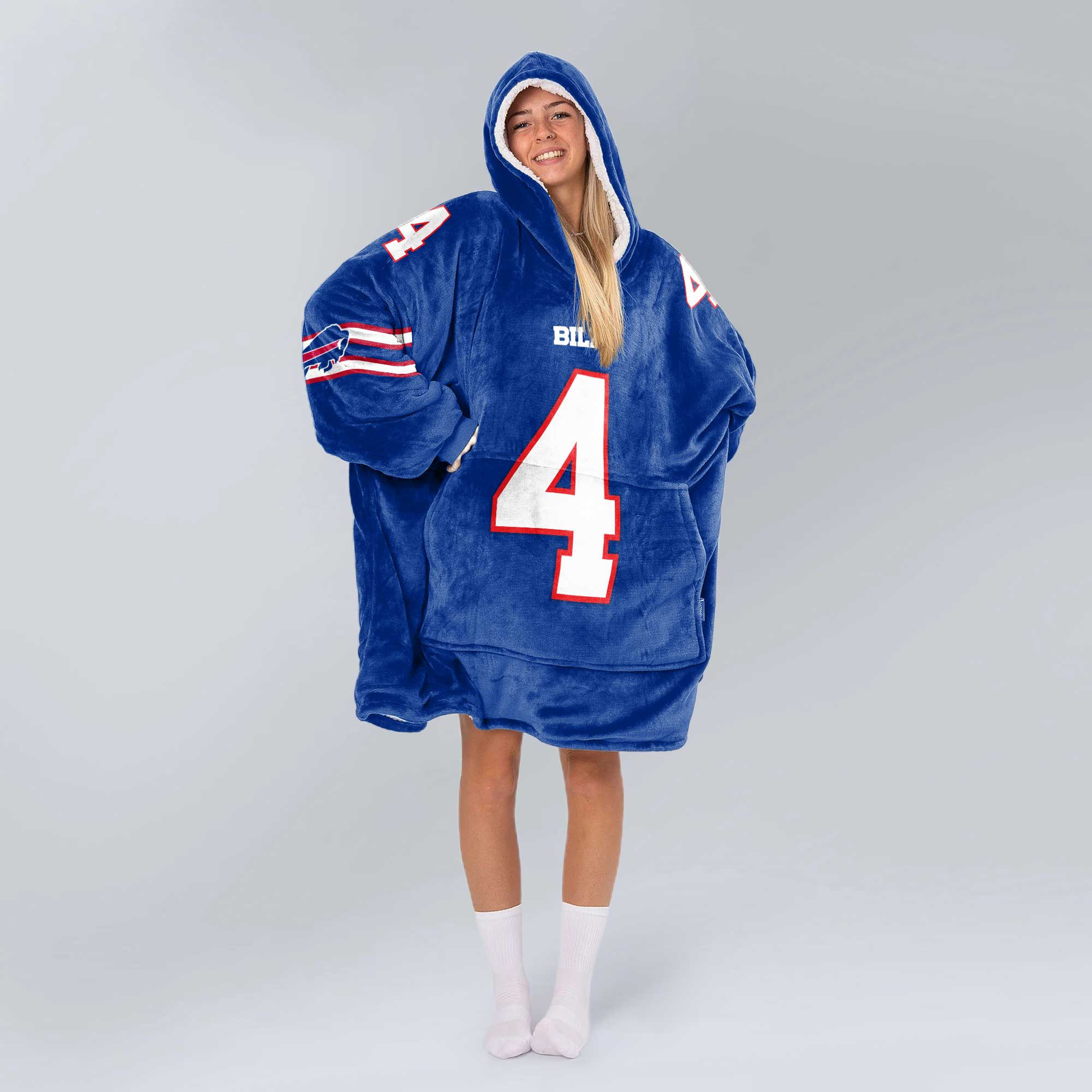 Adult No 4 - Cook - Bills Football Unisex Blanket Hoodie